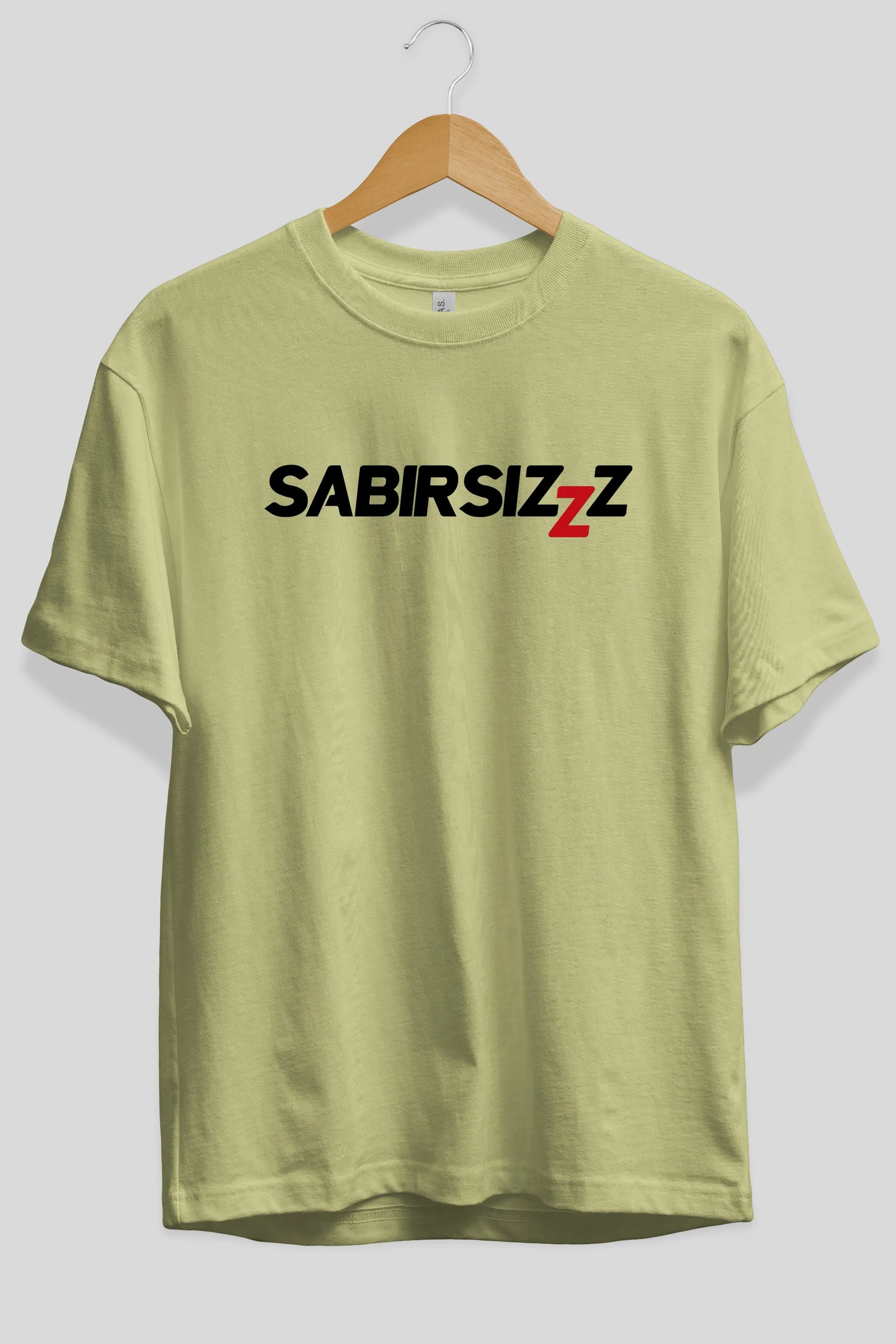 Sabırsız Ön Baskılı Oversize t-shirt %100 pamuk Erkek Kadın Unisex