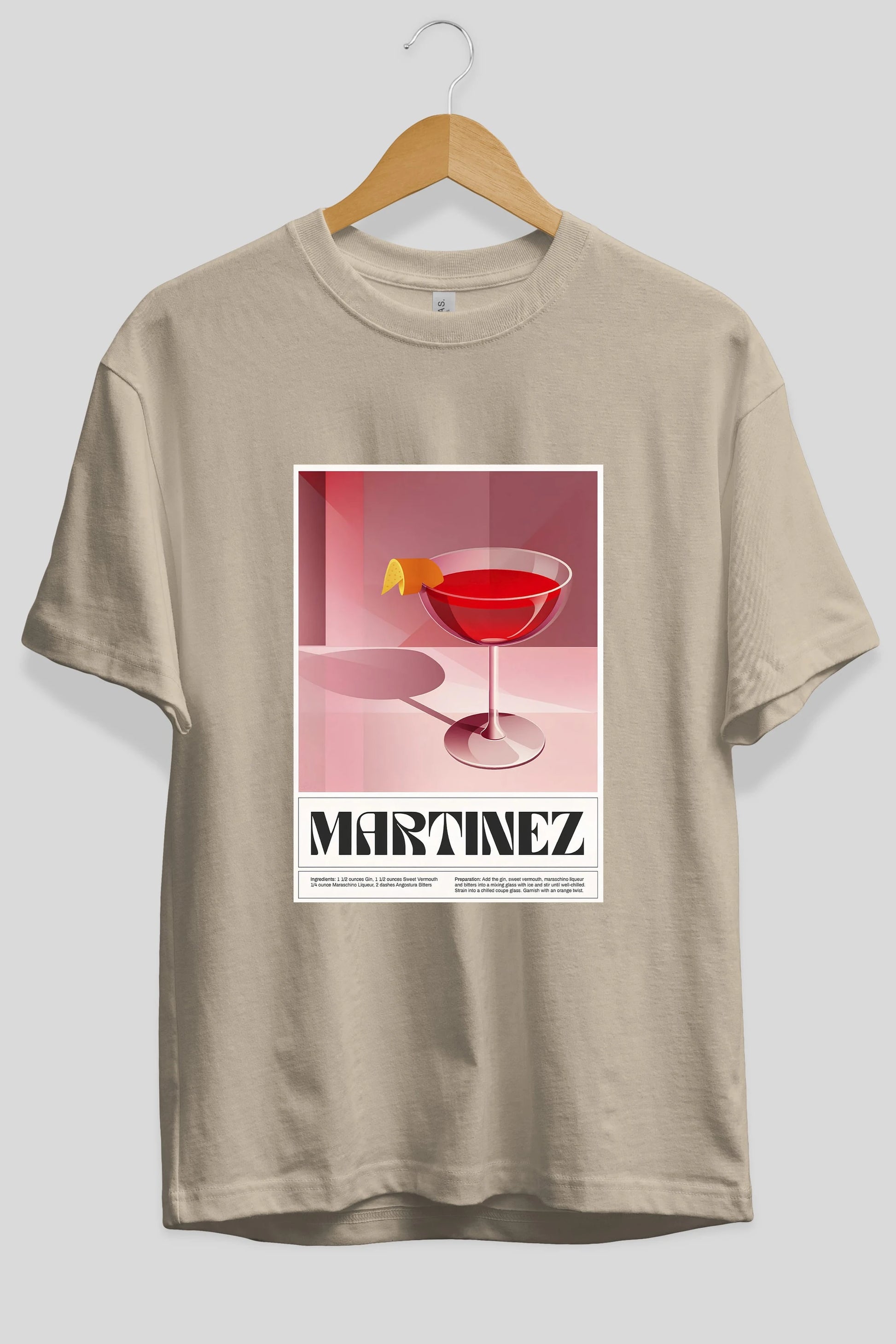 Martinez Ön Baskılı Oversize t-shirt Erkek Kadın Unisex %100 Pamuk Bisiklet Yaka tişort