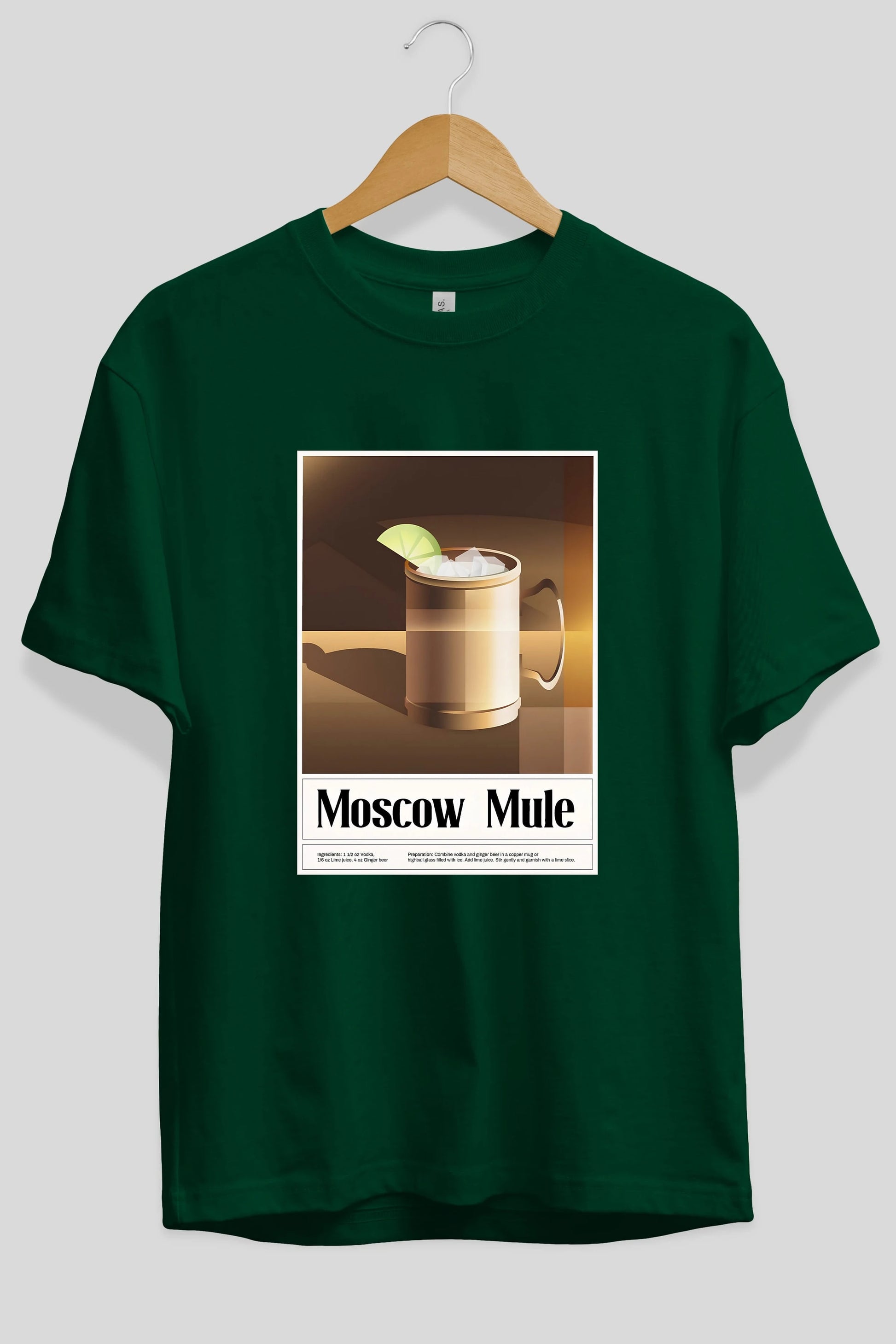 Moscow Mule 3 Ön Baskılı Oversize t-shirt Erkek Kadın Unisex %100 Pamuk Bisiklet Yaka tişort