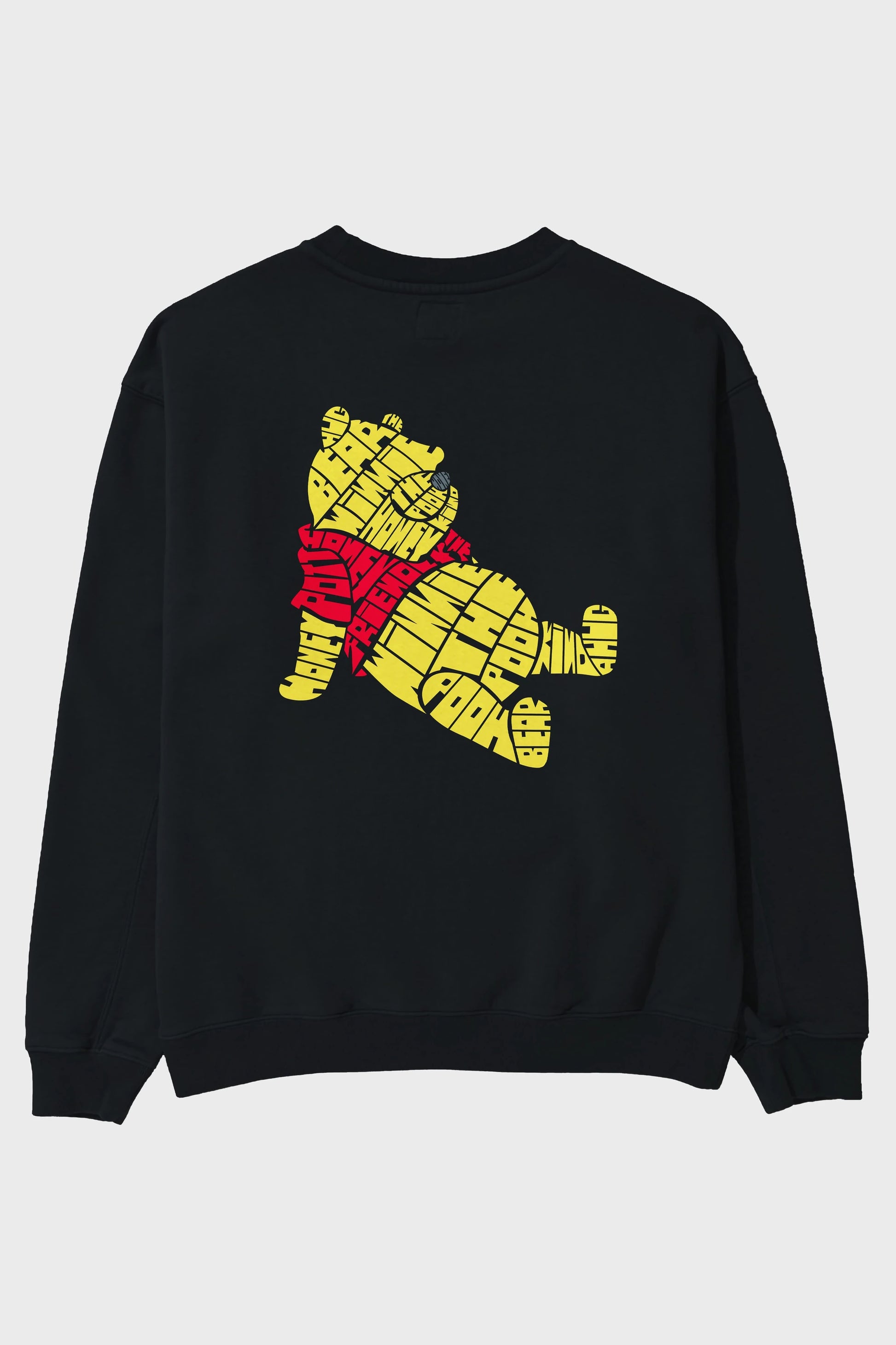 Winnie The Pooh Arka Baskılı Oversize Sweatshirt Erkek Kadın Unisex