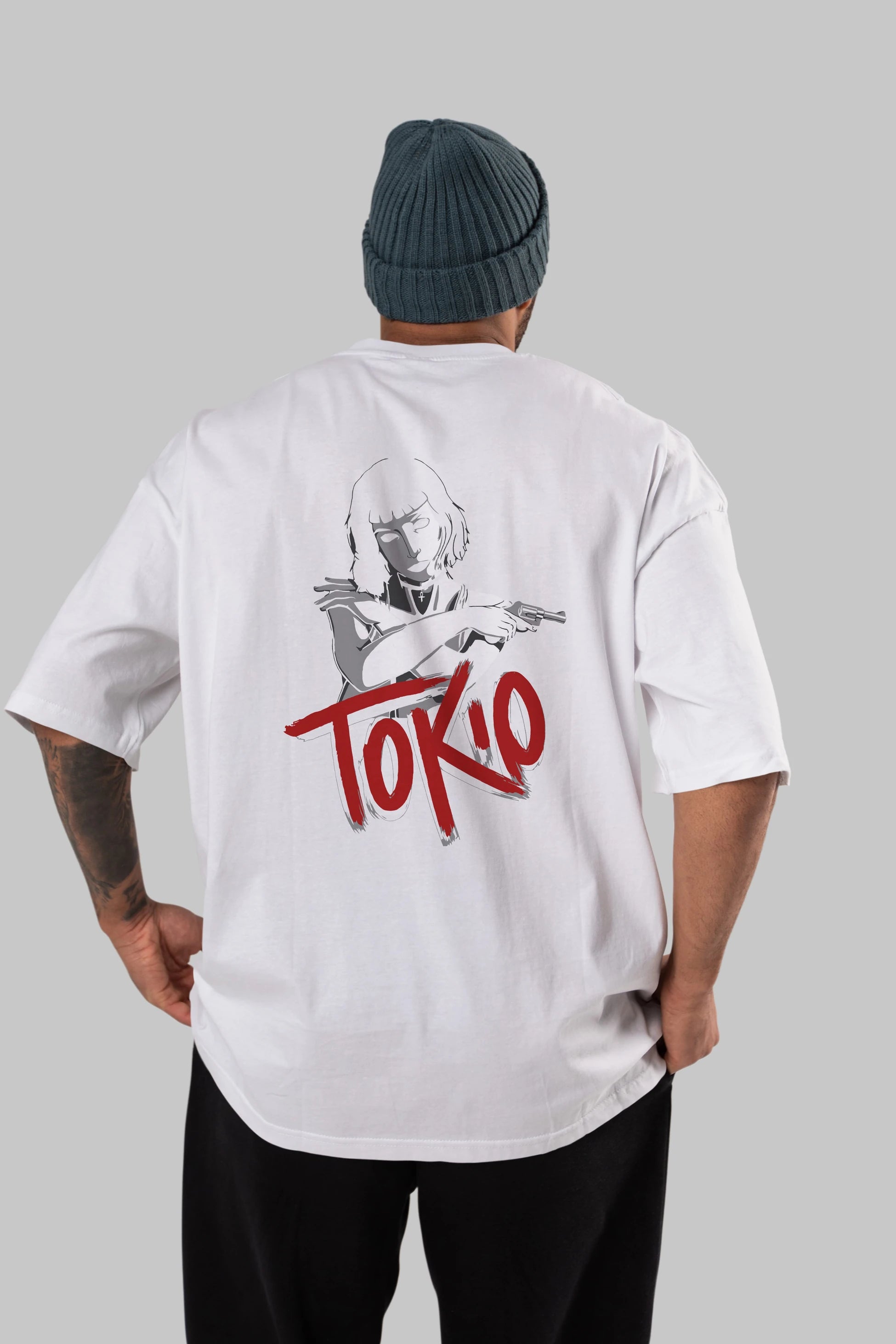 La Casa De Papel (10) Arka Baskılı Oversize t-shirt Erkek Kadın Unisex %100 Pamuk Bisiklet Yaka tişort