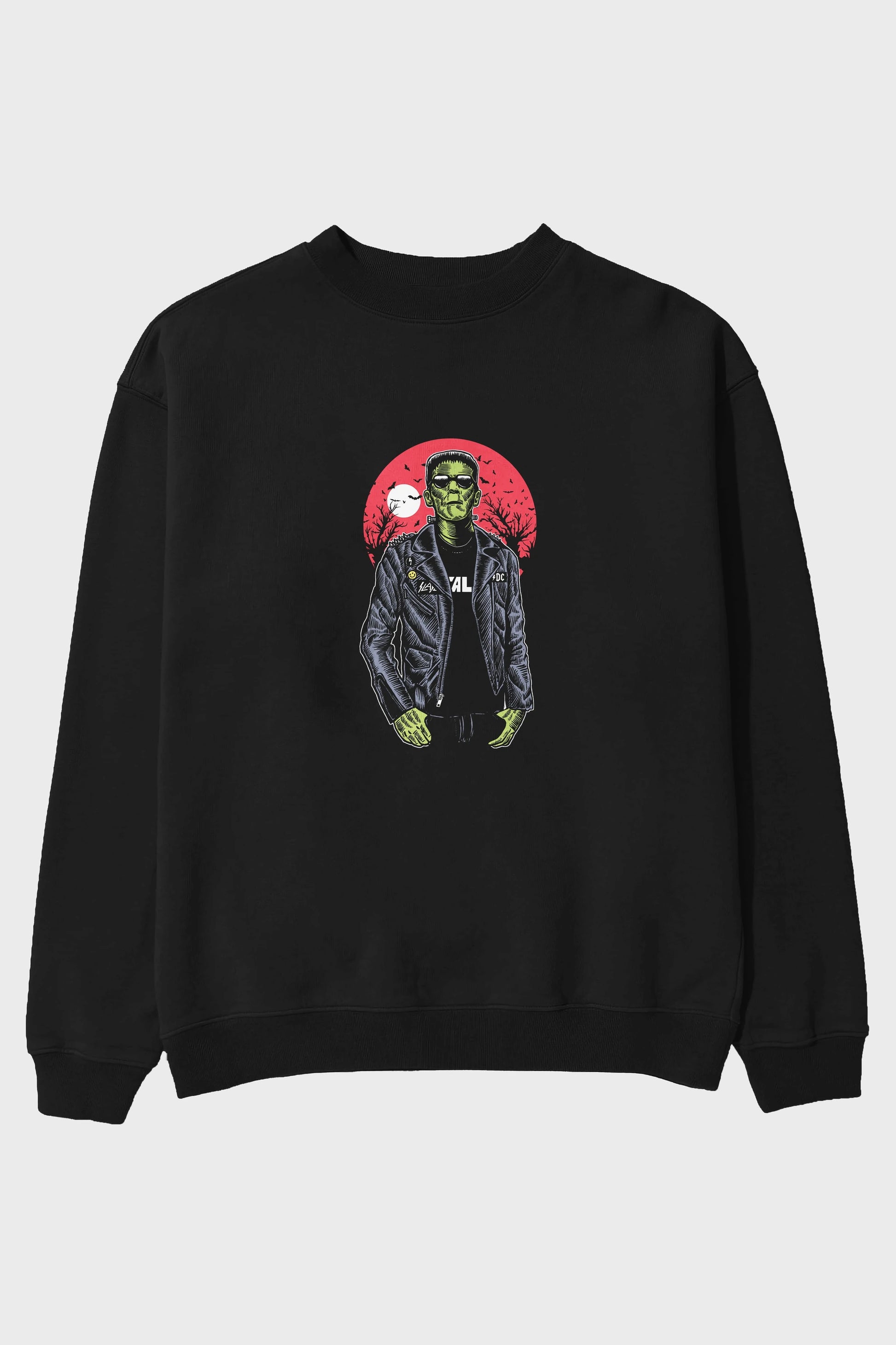 Frank Ön Baskılı Oversize Sweatshirt Erkek Kadın Unisex