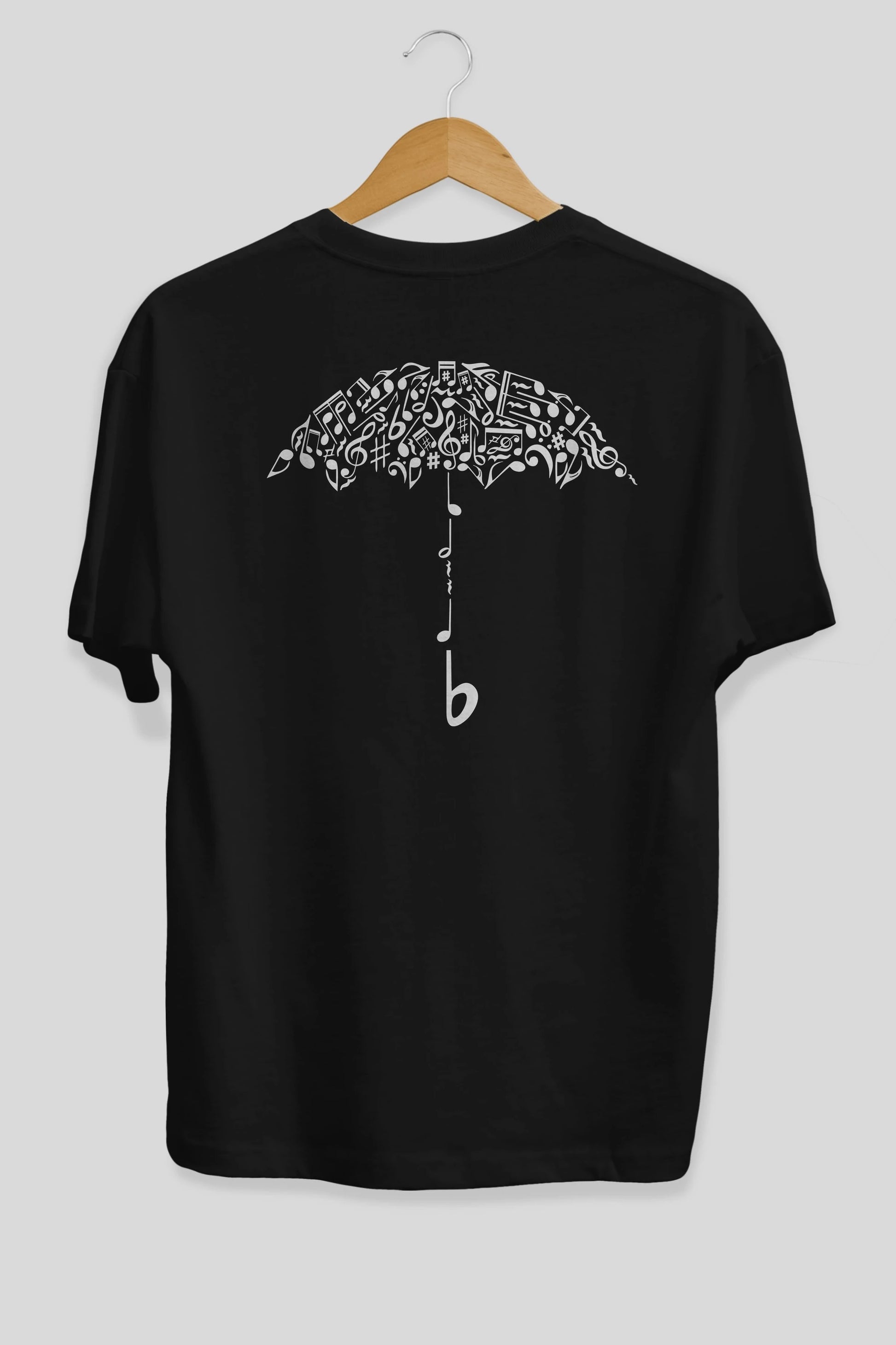 Sound Of Rain Arka Baskılı Oversize t-shirt %100 pamuk Erkek Kadın Unisex