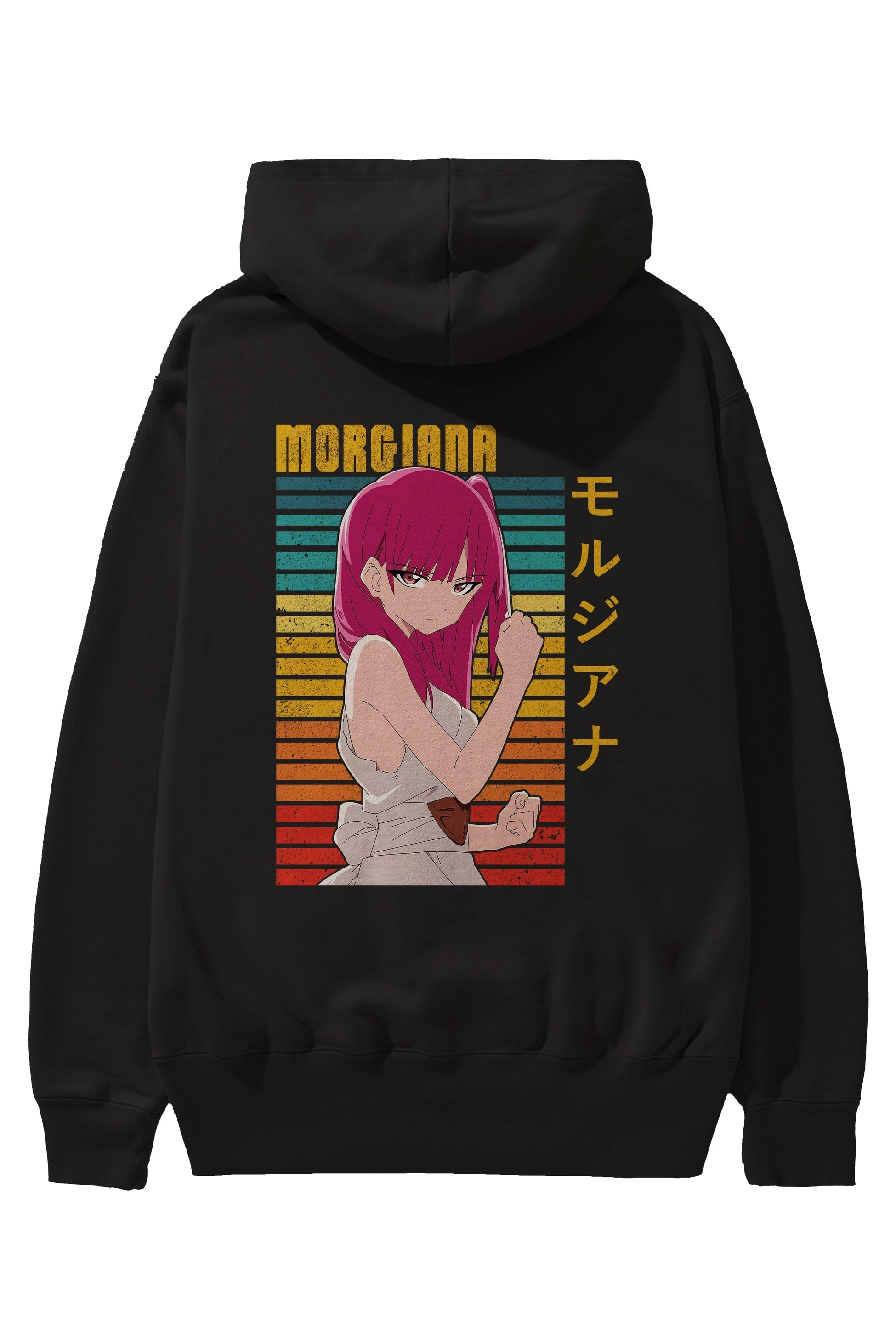 Morgiana 3 Anime Arka Baskılı Hoodie Oversize Kapüşonlu Sweatshirt Erkek Kadın Unisex
