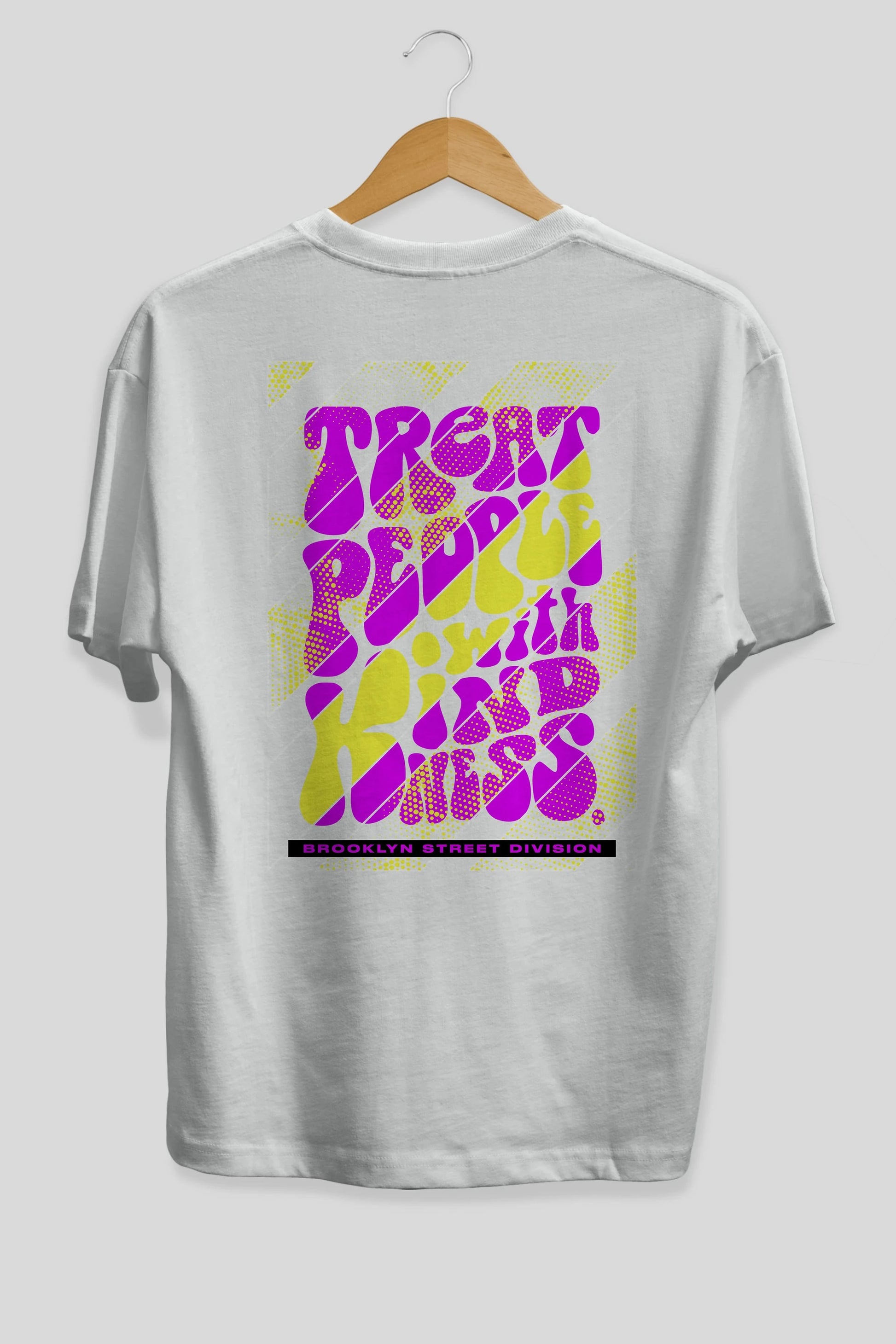 Treat People Arka Baskılı Oversize t-shirt Erkek Kadın Unisex