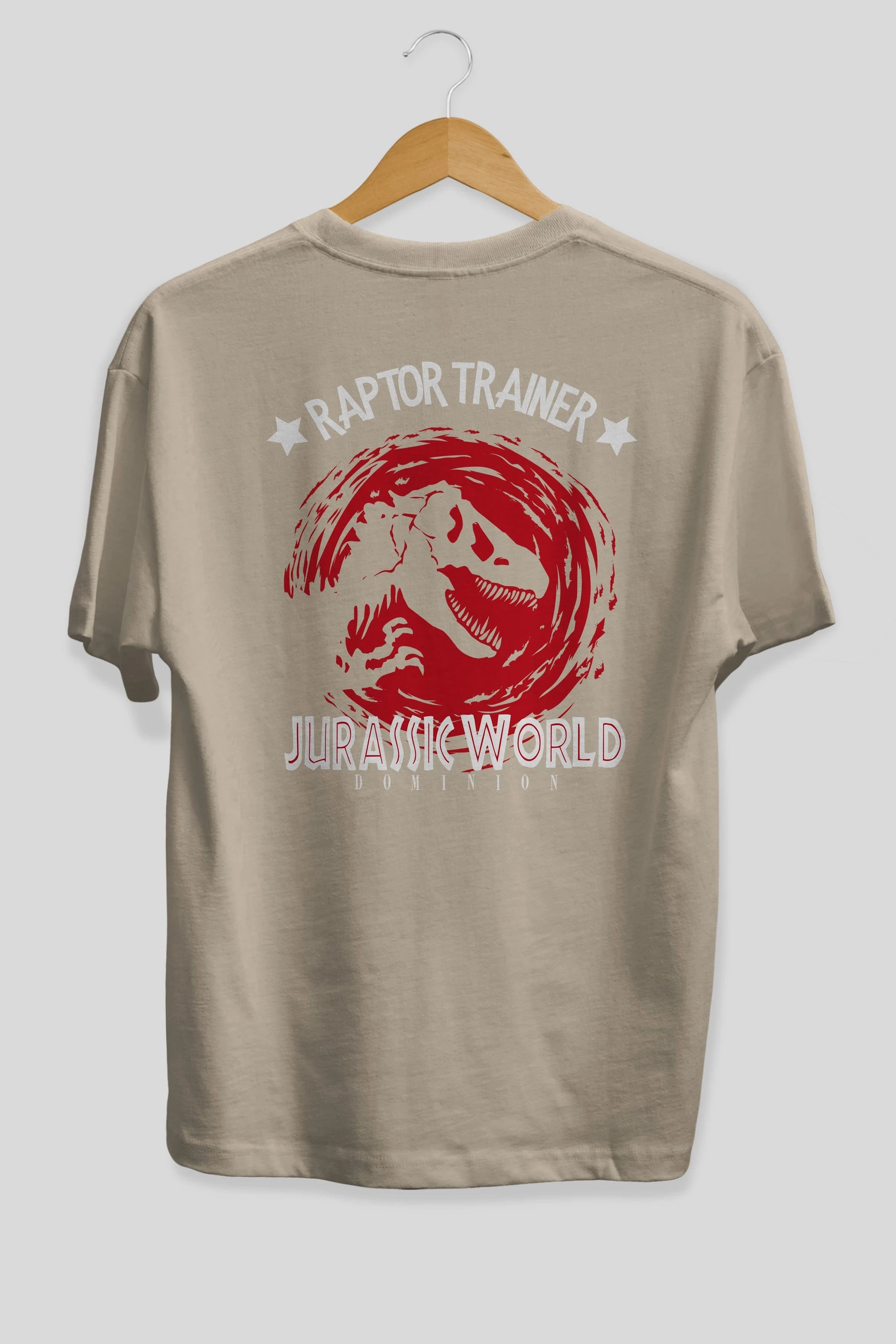 Jurassic Park (3) Arka Baskılı Oversize t-shirt Erkek Kadın Unisex %100 Pamuk Bisiklet Yaka tişort