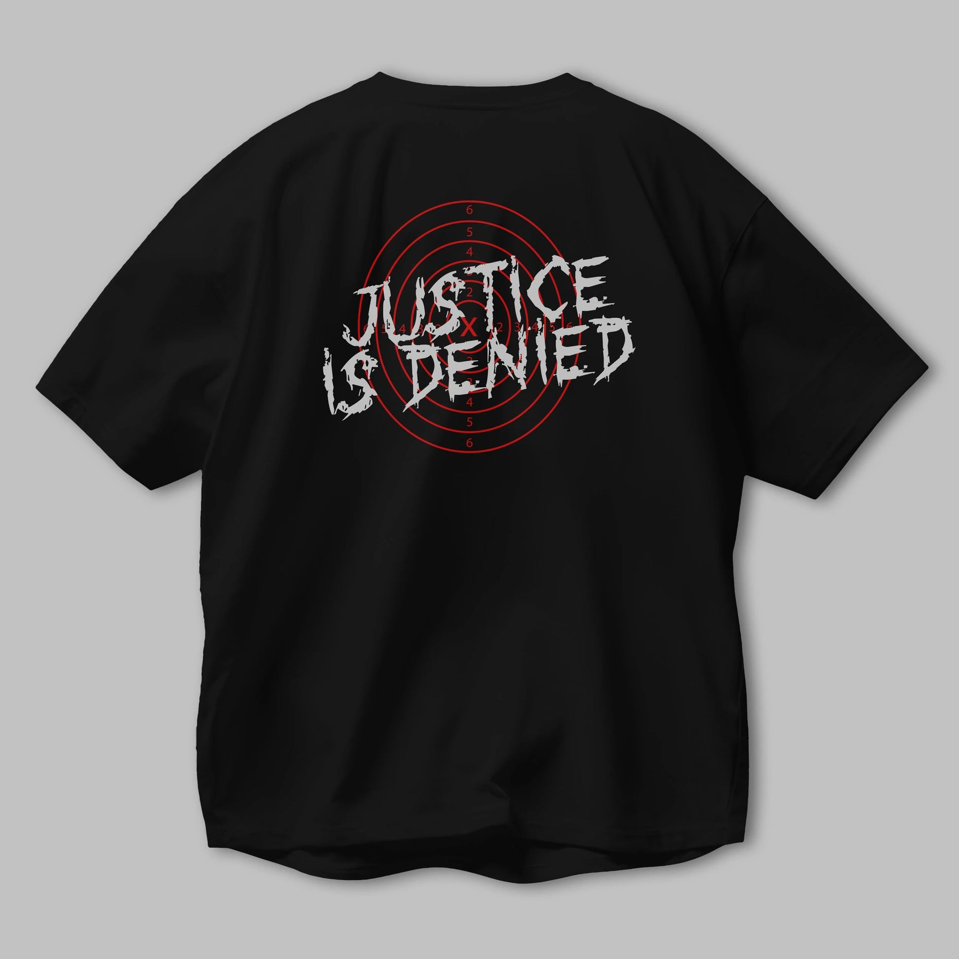 Justice is Denied Arka Baskılı Oversize t-shirt Erkek Kadın Unisex