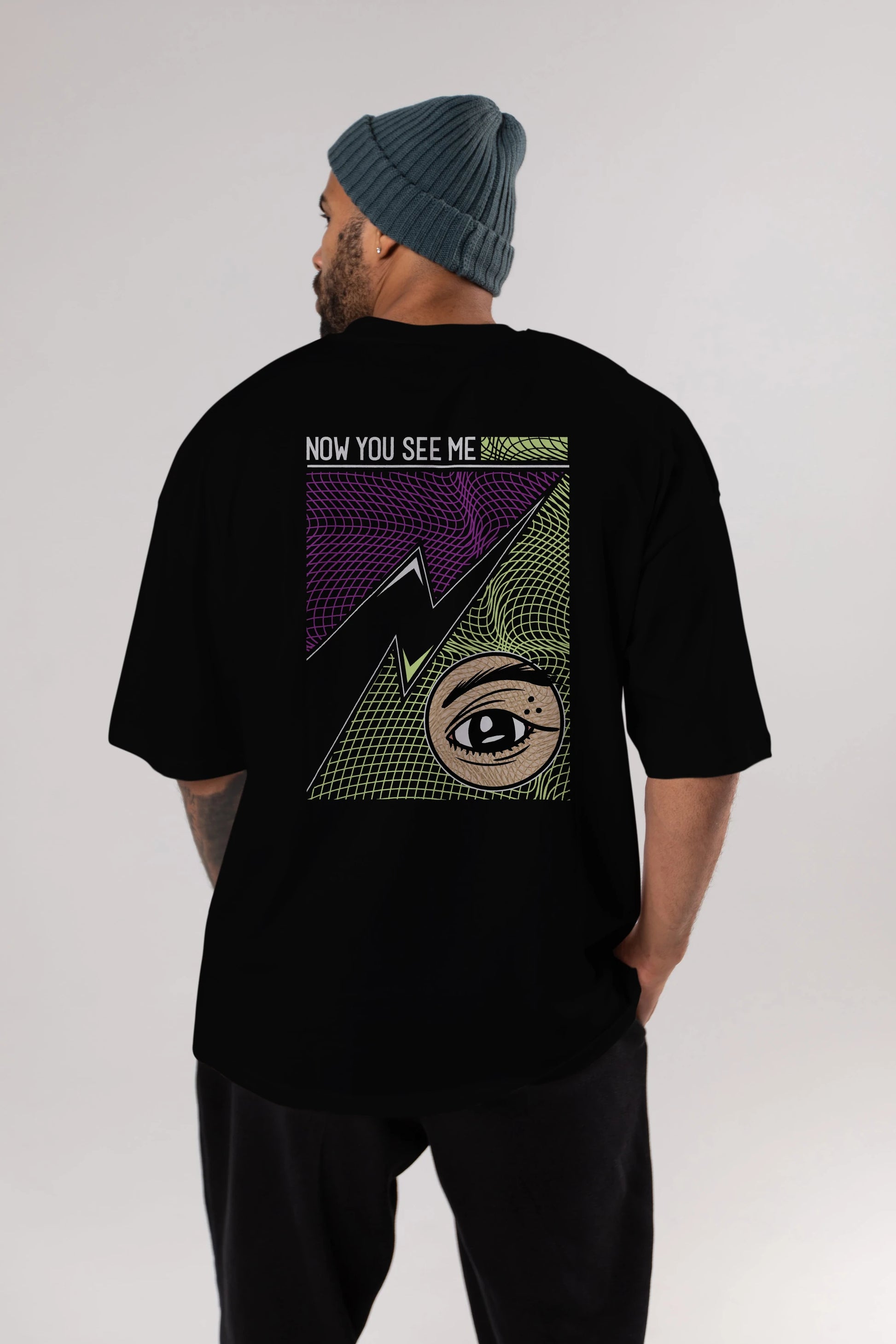 Now You See Me Arka Baskılı Oversize t-shirt Erkek Kadın Unisex