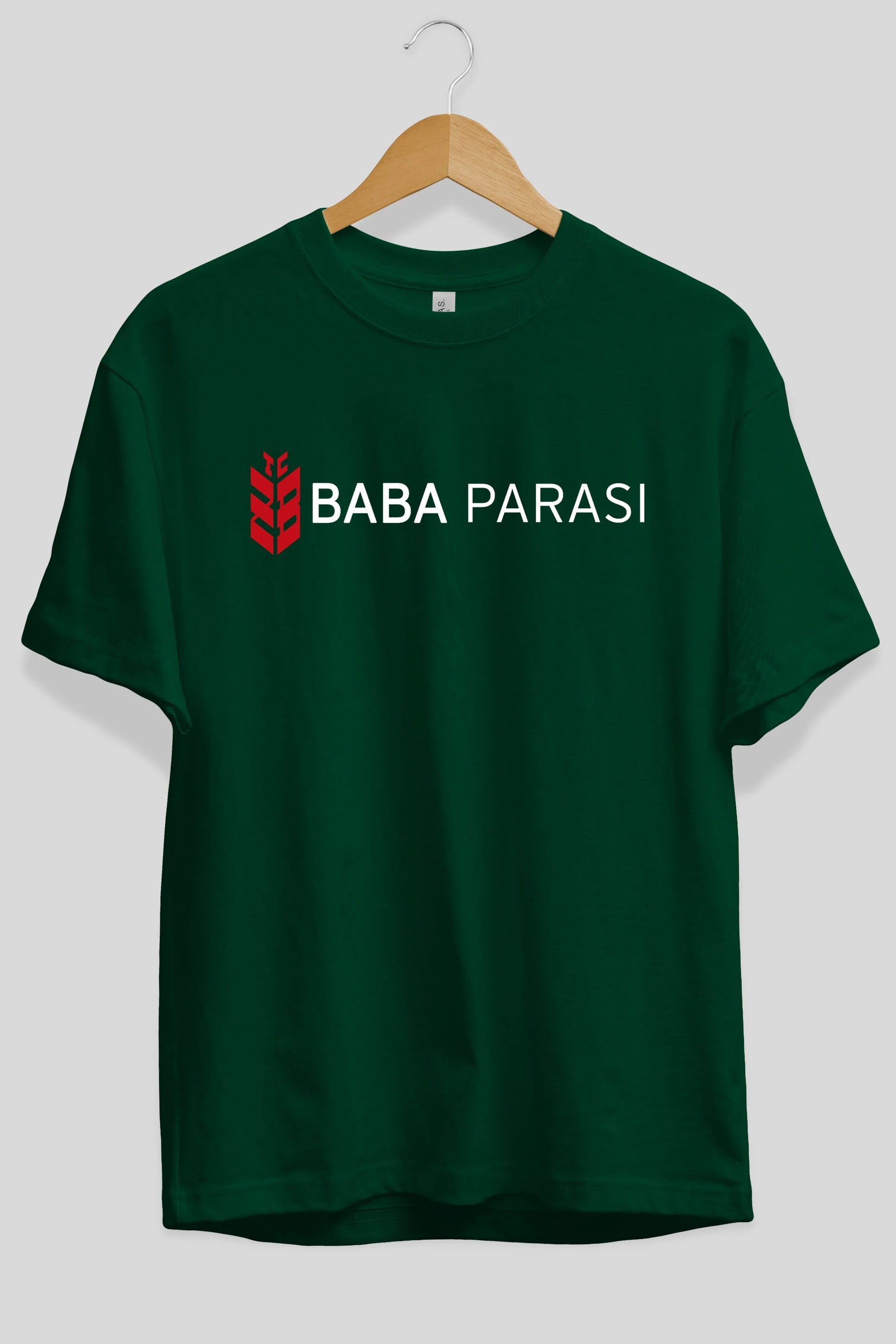 Baba Parası Ön Baskılı Oversize t-shirt %100 pamuk Erkek Kadın Unisex