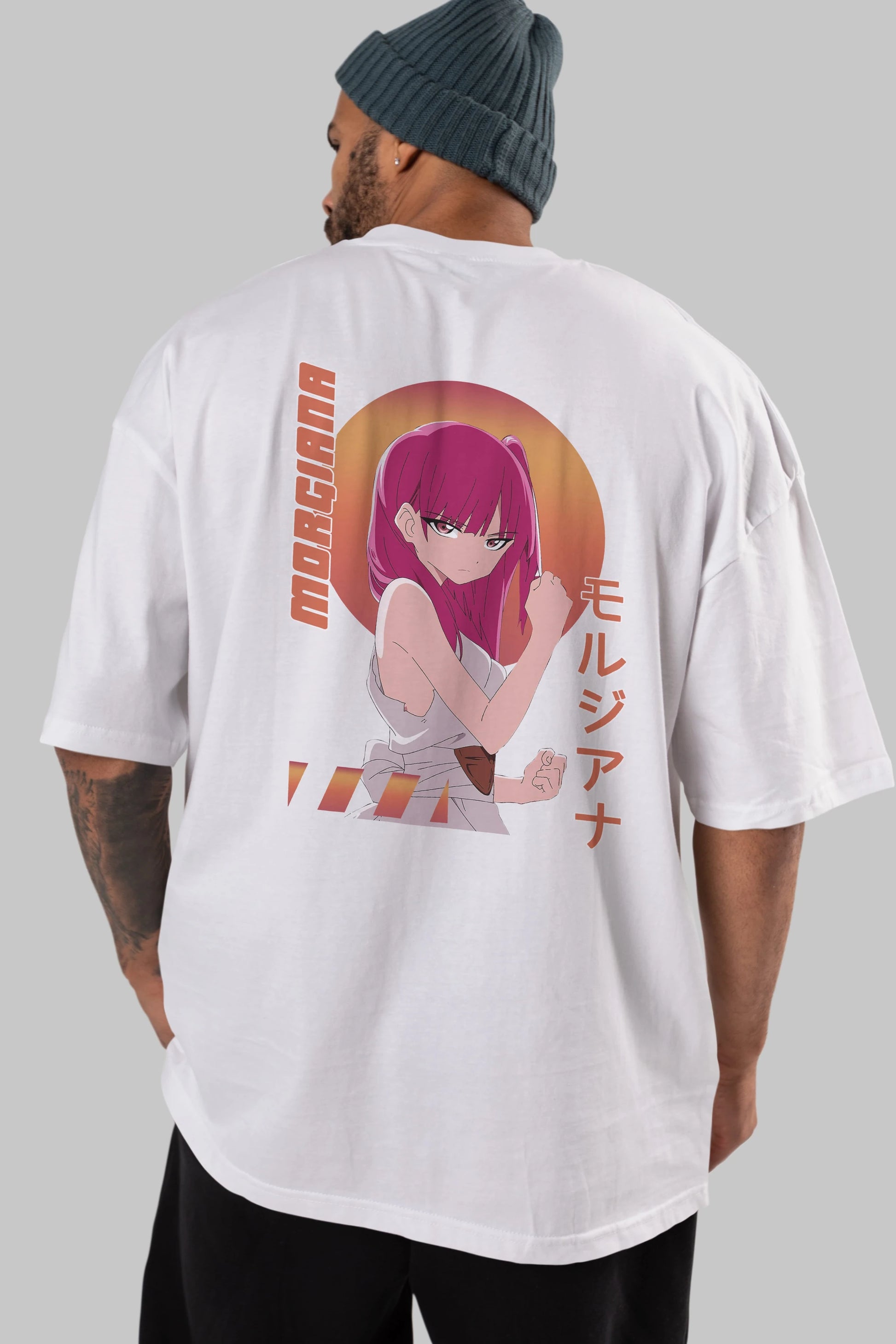 Morgiana 5 Anime Arka Baskılı Oversize t-shirt Erkek Kadın Unisex