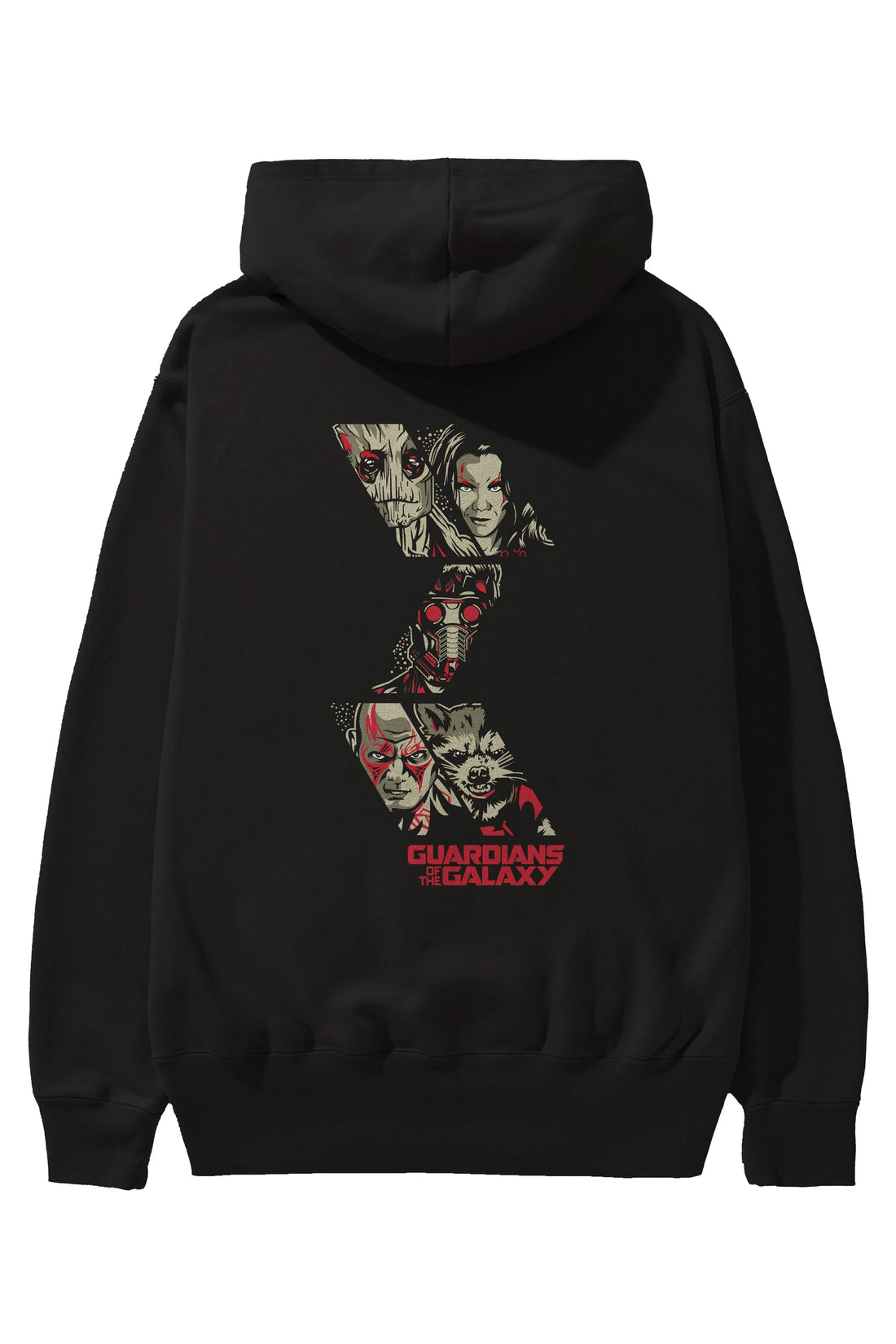 Guardians of The Galaxy 1 Arka Baskılı Hoodie Oversize Kapüşonlu Sweatshirt Erkek Kadın Unisex