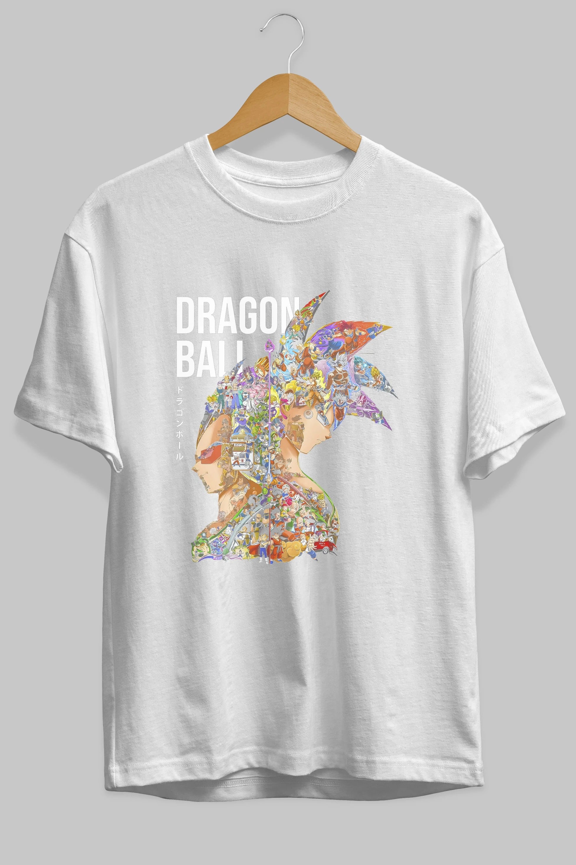 DRAGON BALL ART (5) Anime Ön Baskılı Oversize t-shirt %100 pamuk Erkek Kadın Unisex