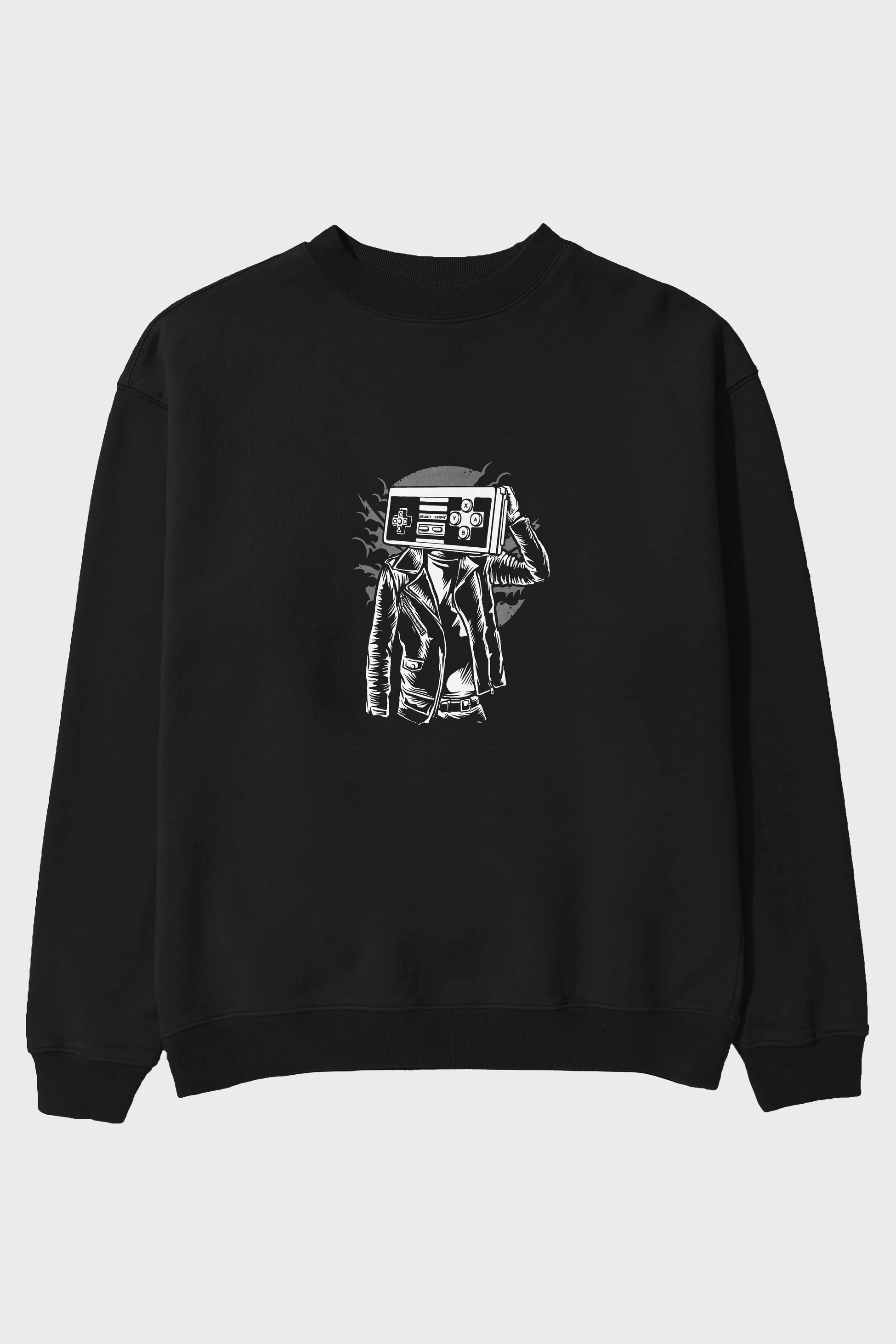 Street Gamers Ön Baskılı Oversize Sweatshirt Erkek Kadın Unisex