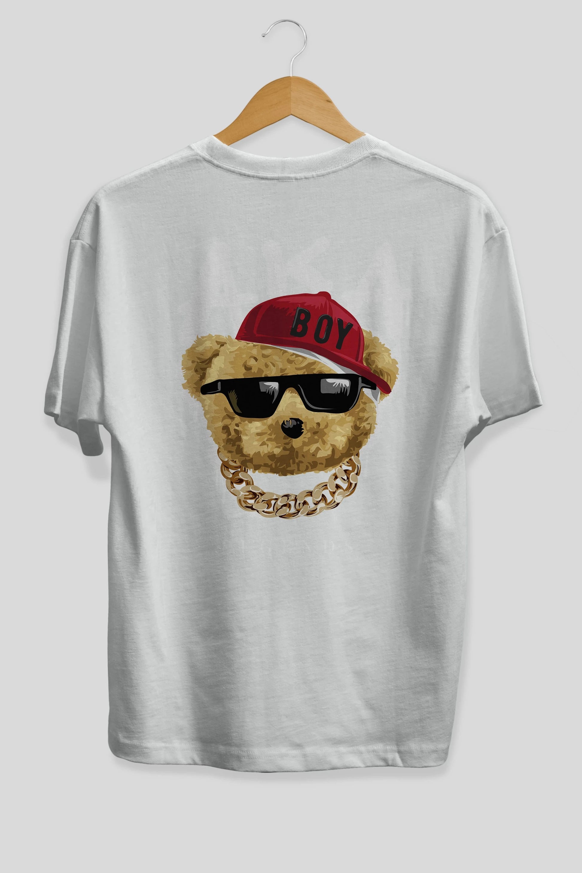 Teddy Bear Legends Arka Baskılı Oversize t-shirt Erkek Kadın Unisex %100 Pamuk