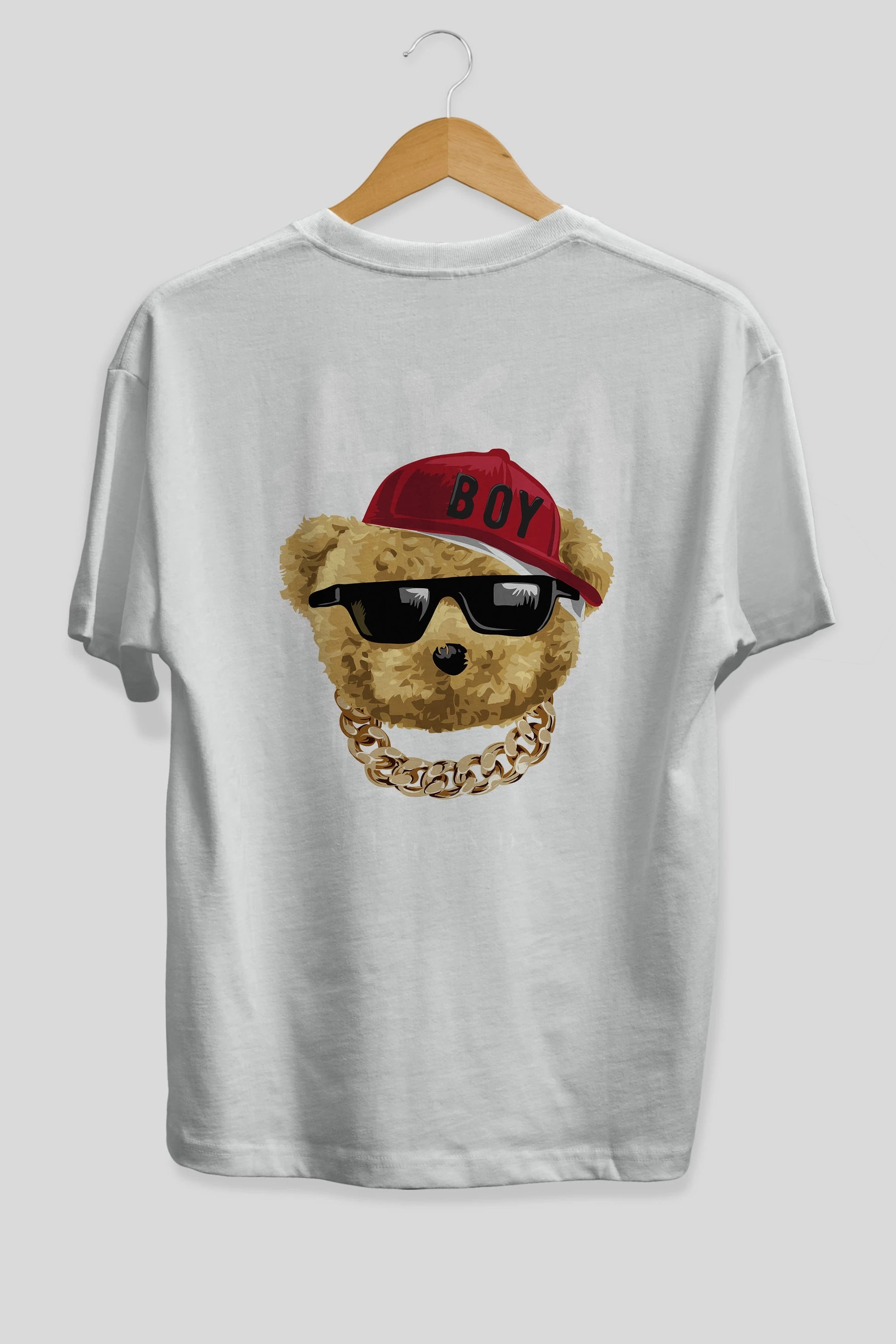 Teddy Bear Legends Arka Baskılı Oversize t-shirt Erkek Kadın Unisex %100 Pamuk