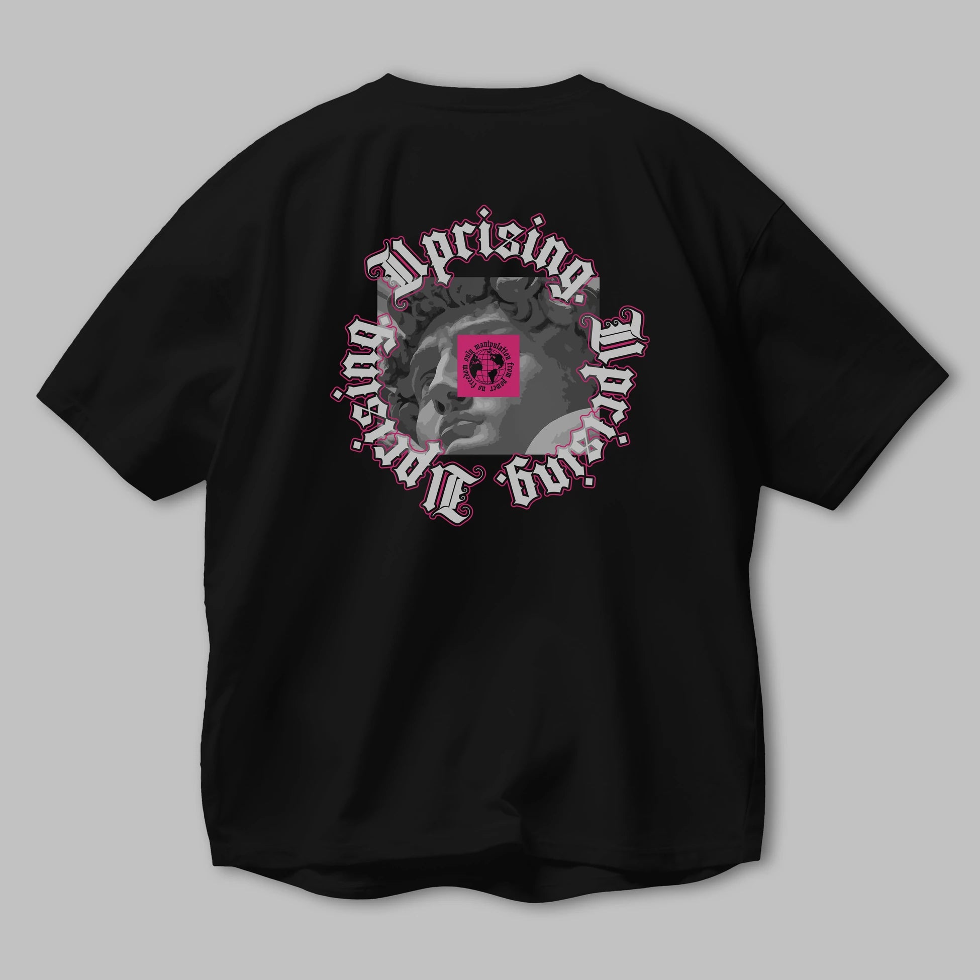 Uprising Arka Baskılı Oversize t-shirt Erkek Kadın Unisex