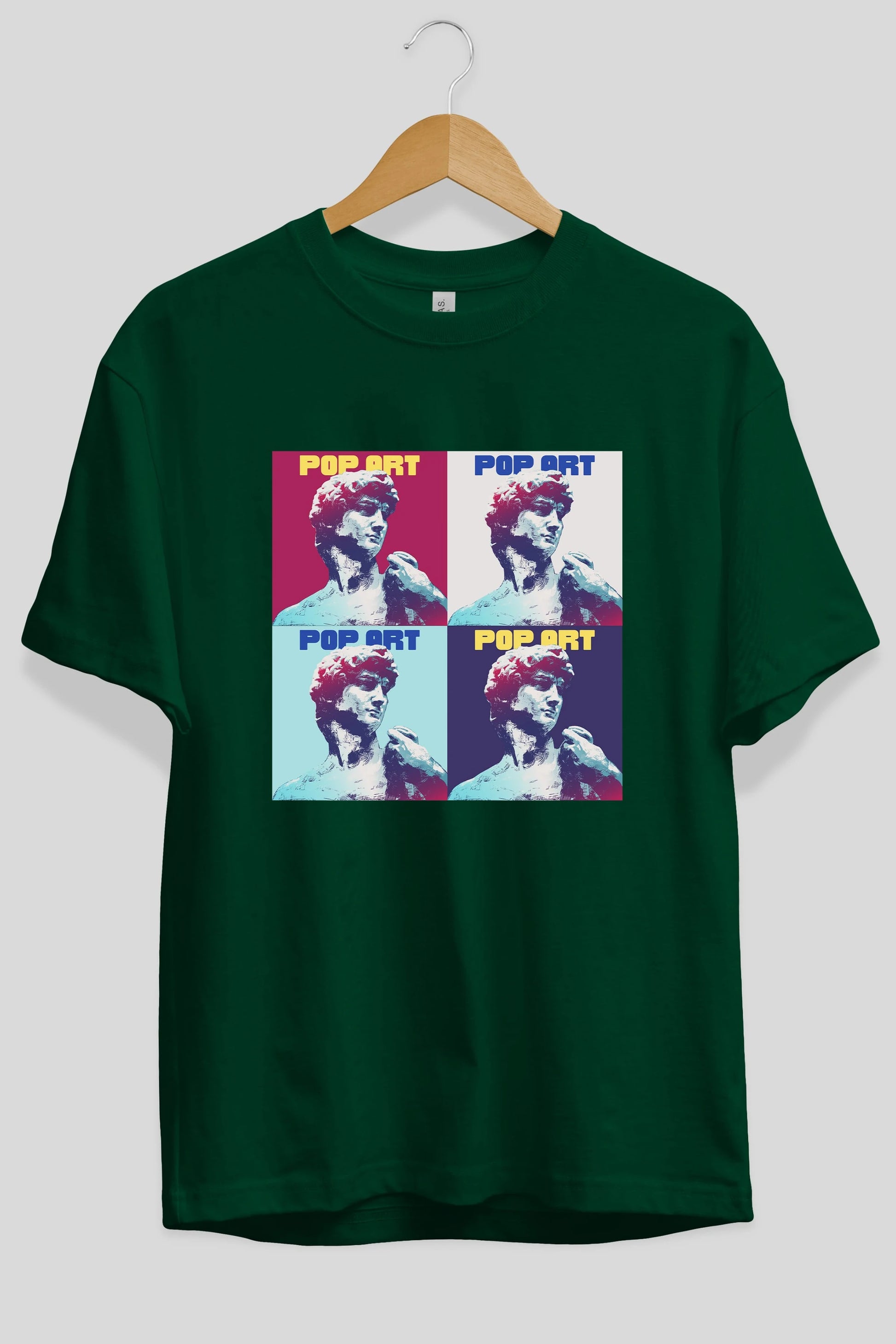Creative Pop Art Ön Baskılı Oversize t-shirt Erkek Kadın Unisex