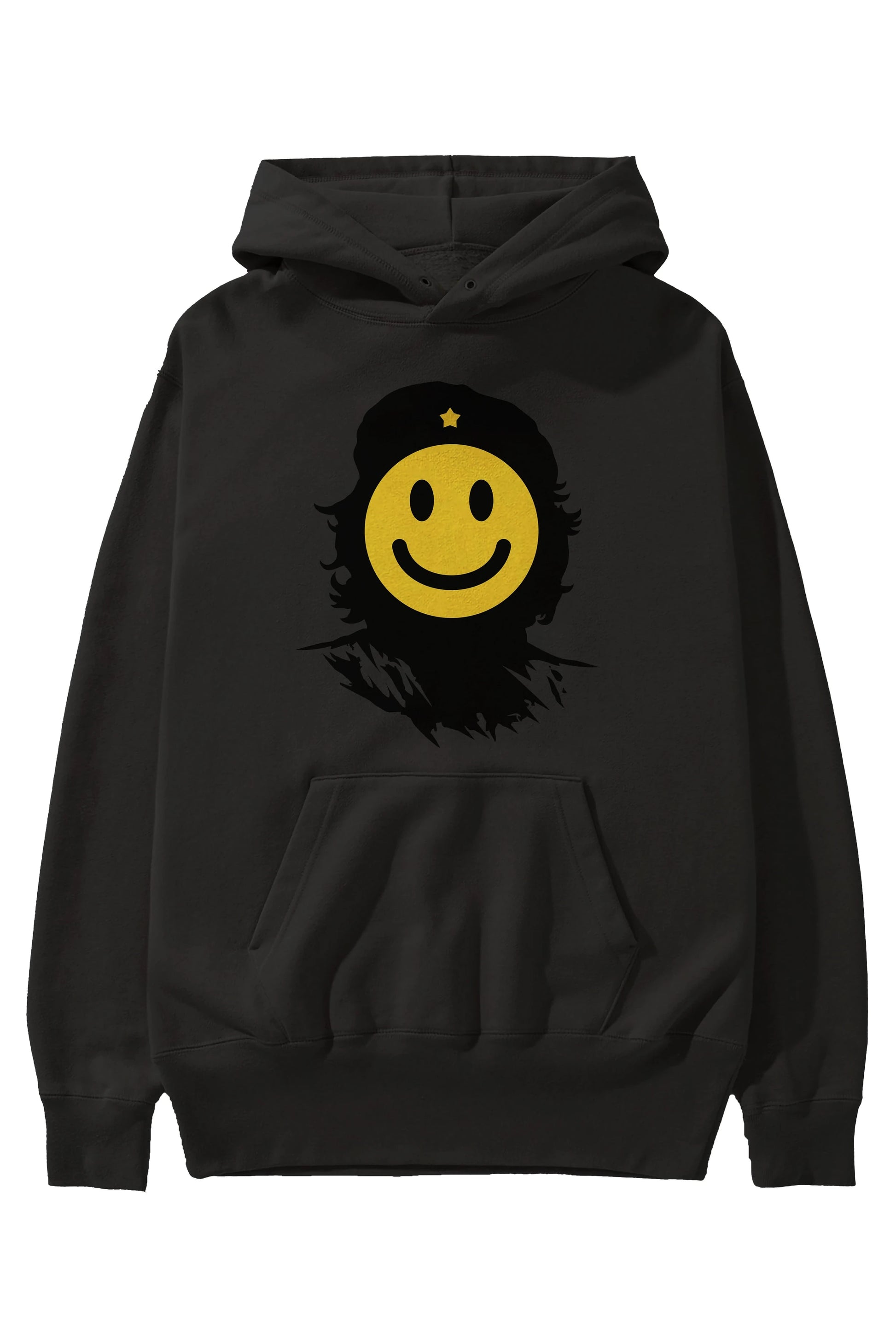 Che Smile Ön Baskılı Hoodie Oversize Kapüşonlu Sweatshirt Erkek Kadın Unisex