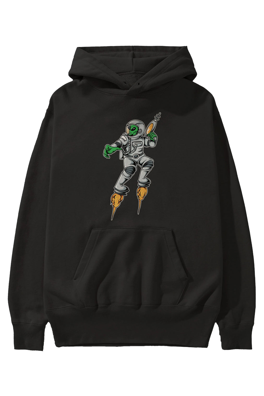 Alien Wars Tshirt Ön Baskılı Hoodie Oversize Kapüşonlu Sweatshirt Erkek Kadın Unisex