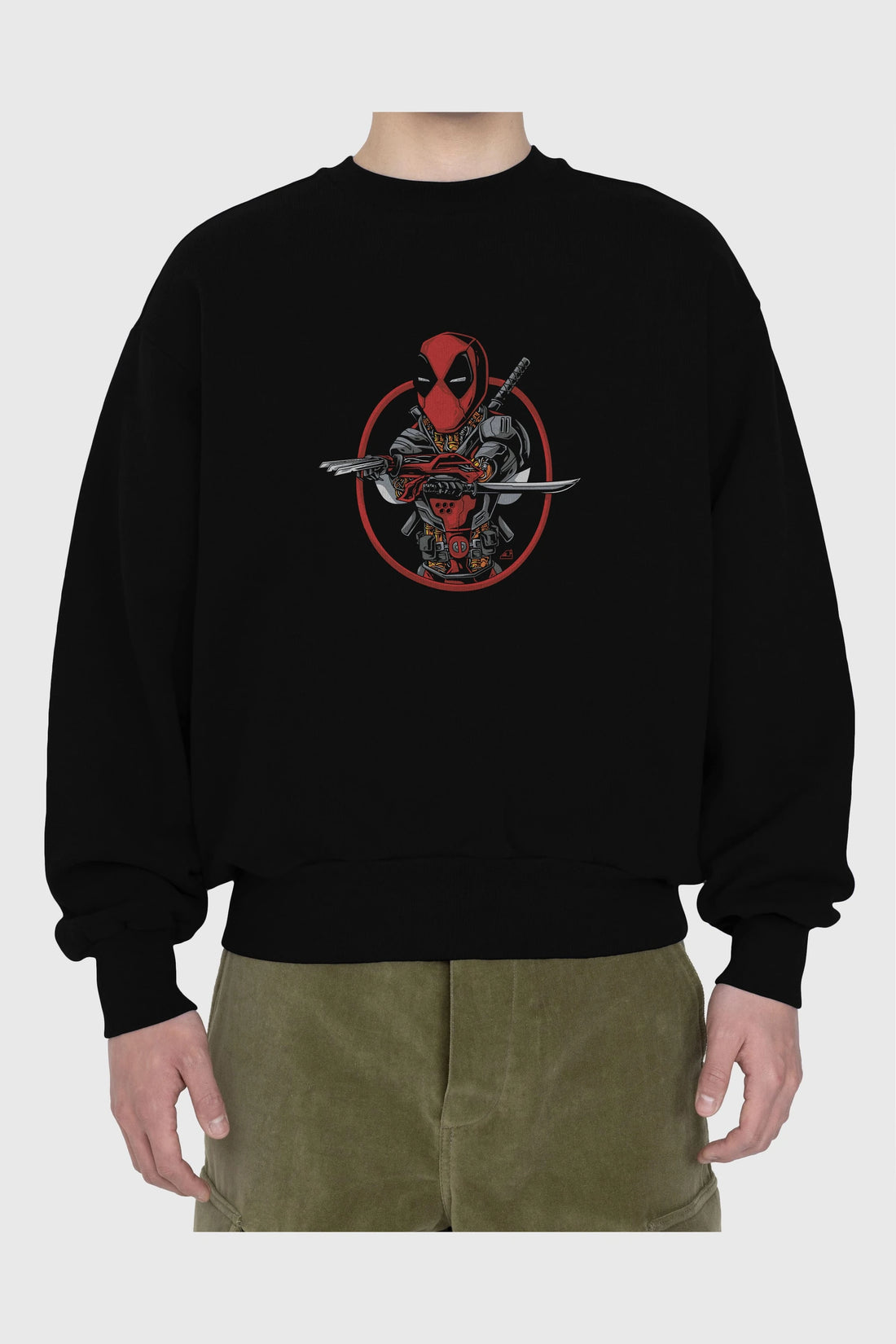 Deadpool (5) Ön Baskılı Oversize Sweatshirt Erkek Kadın Unisex