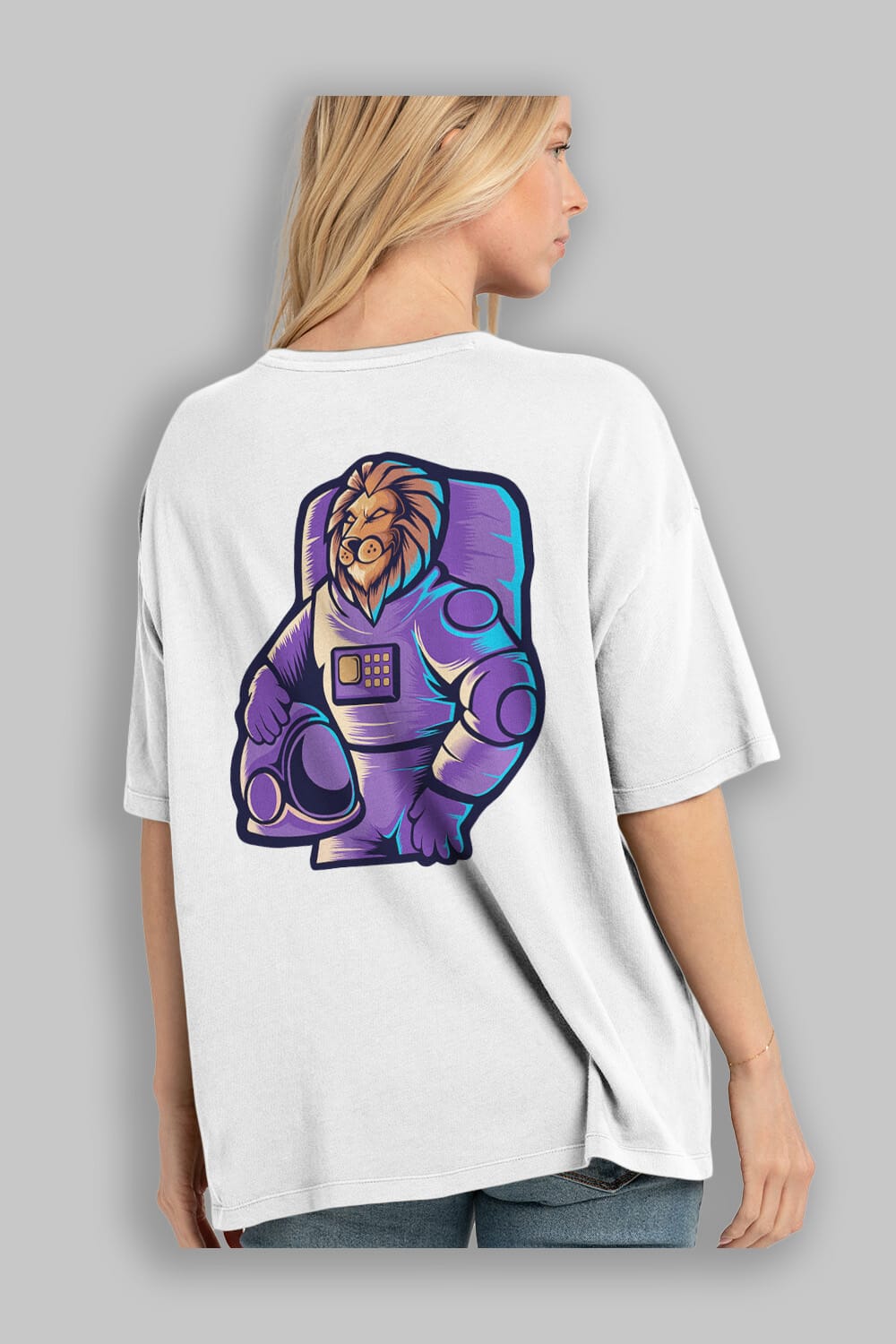 Astroking Arka Baskılı Oversize t-shirt Erkek Kadın Unisex