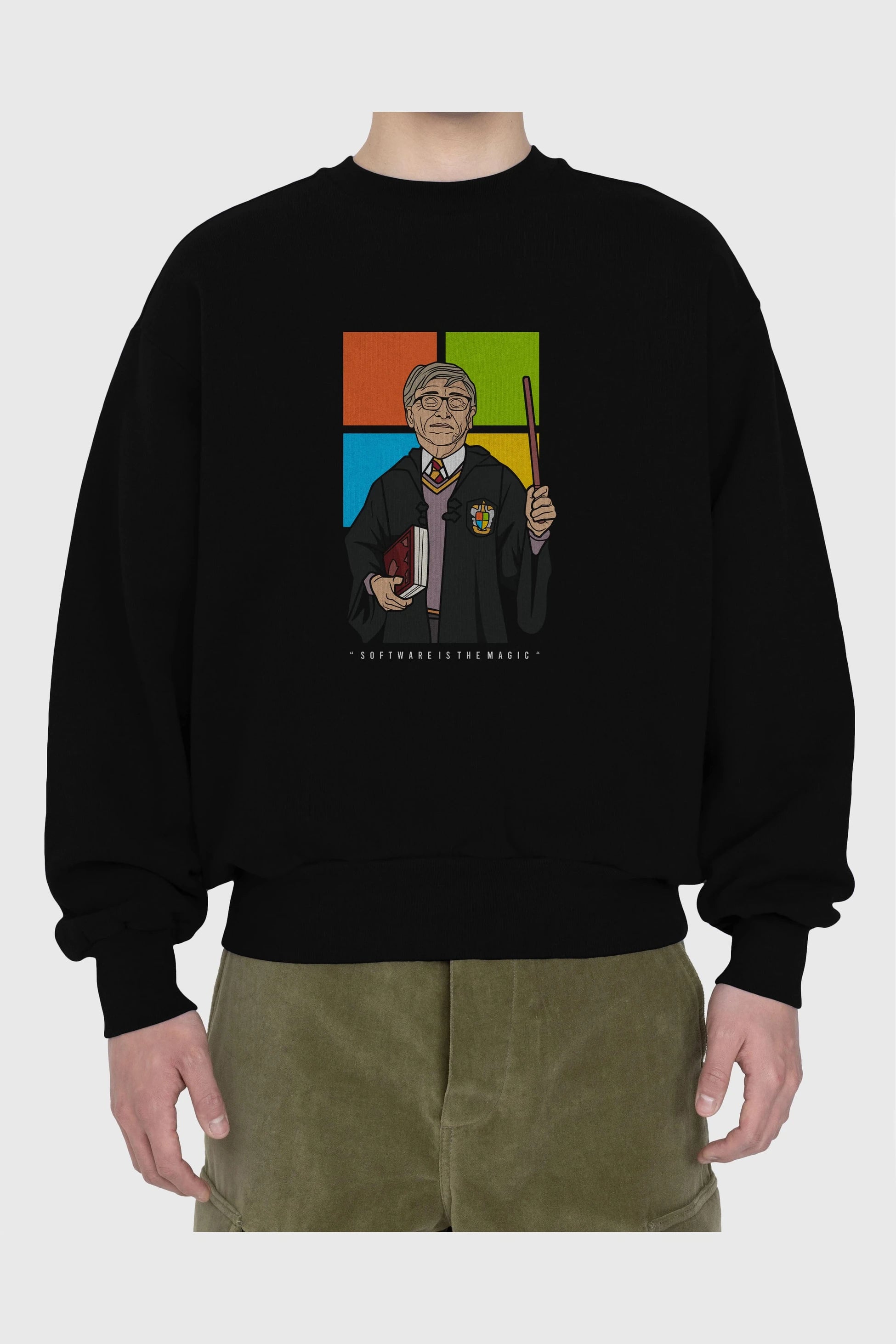 Harry Potter Gates Ön Baskılı Oversize Sweatshirt Erkek Kadın Unisex