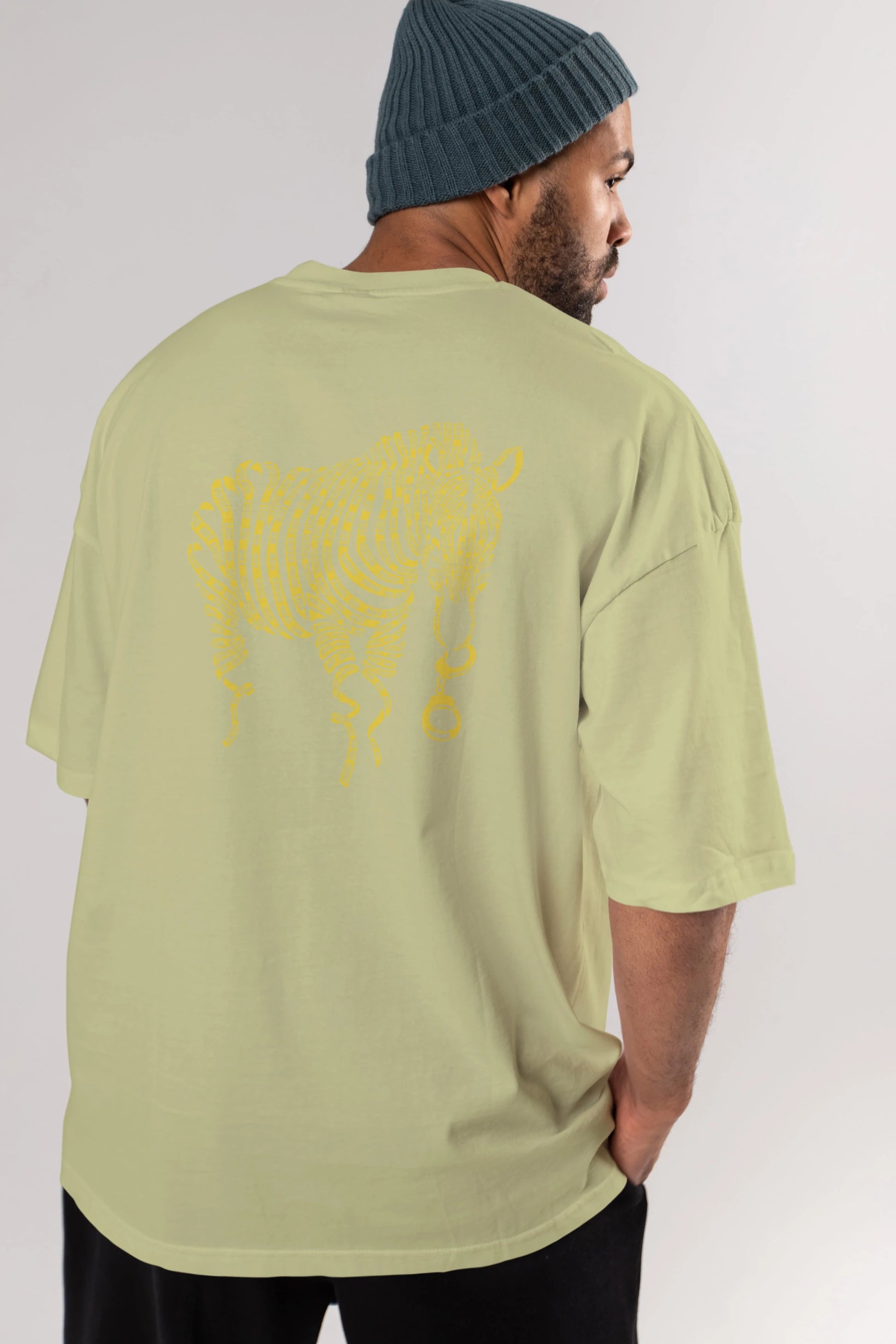 Nature of Crime Arka Baskılı Oversize t-shirt %100 pamuk Erkek Kadın Unisex