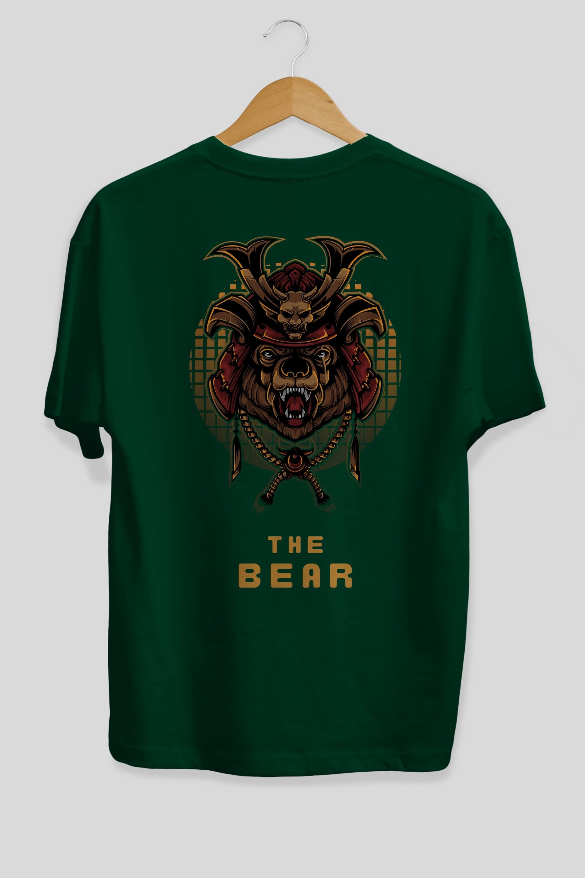 The Bear 2 Arka Baskılı Oversize t-shirt Erkek Kadın Unisex
