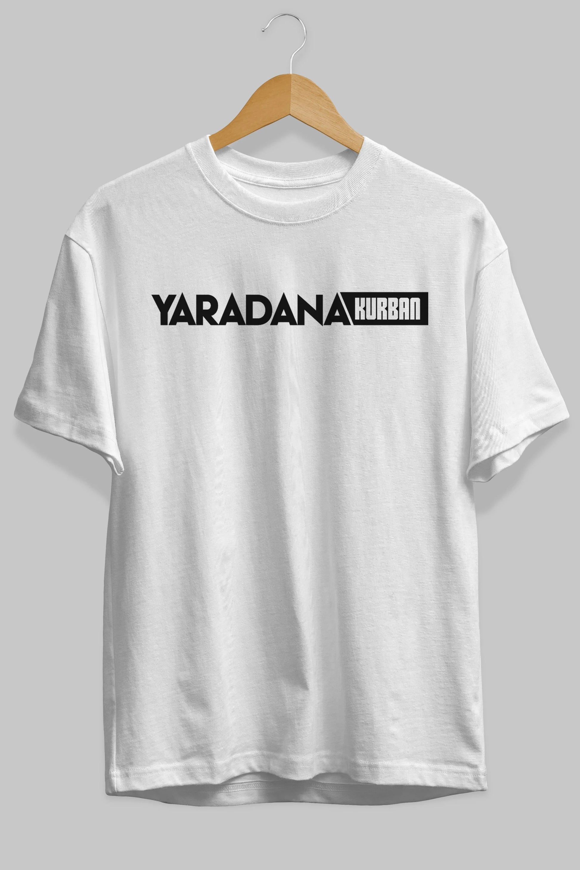 Yaradana Kurban Ön Baskılı Oversize t-shirt %100 pamuk Erkek Kadın Unisex