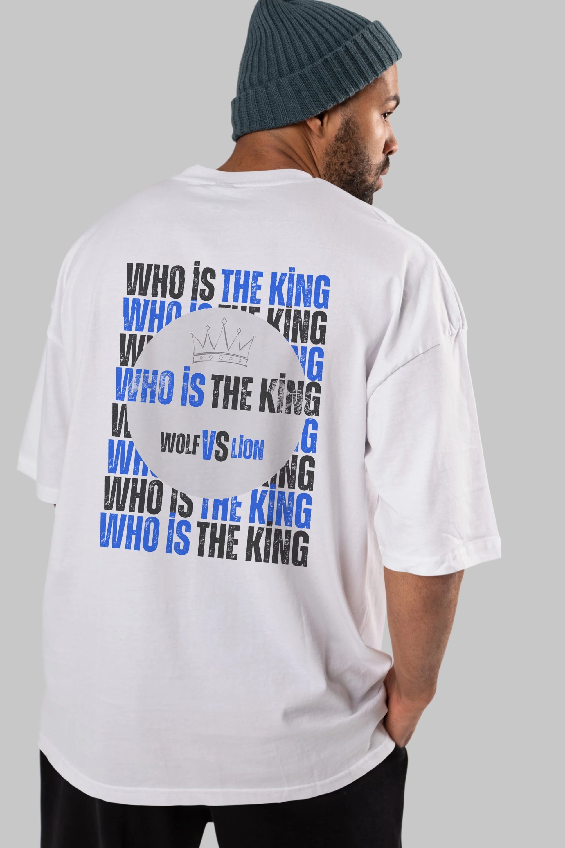 Who Is The King Yazılı Arka Baskılı Oversize t-shirt Erkek Kadın Unisex