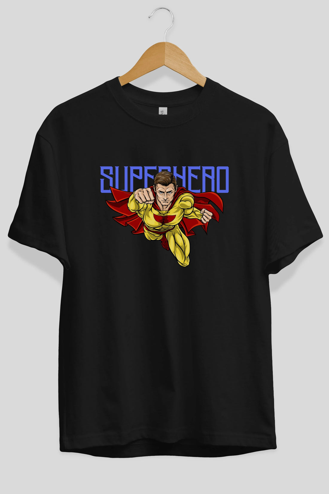 Super Hero Ön Baskılı Oversize t-shirt Erkek Kadın Unisex