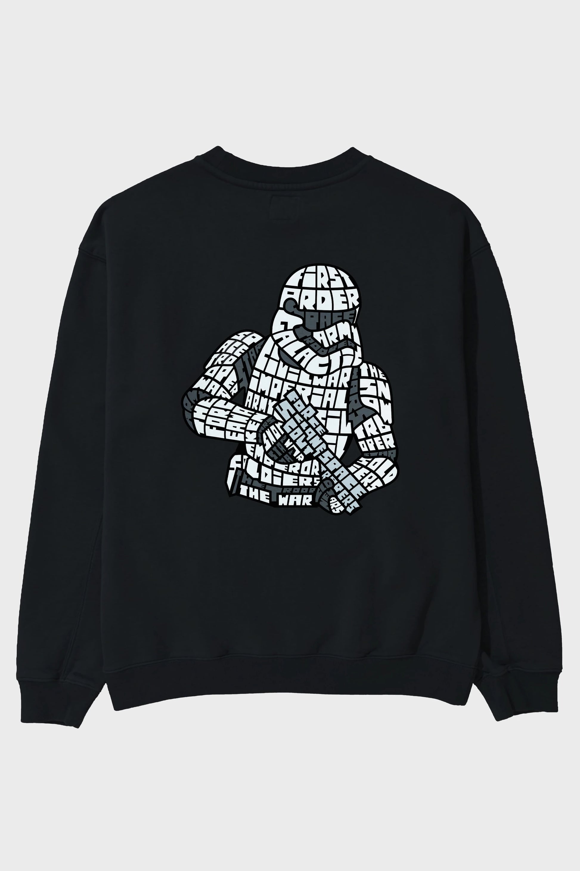 First Order Arka Baskılı Oversize Sweatshirt Erkek Kadın Unisex