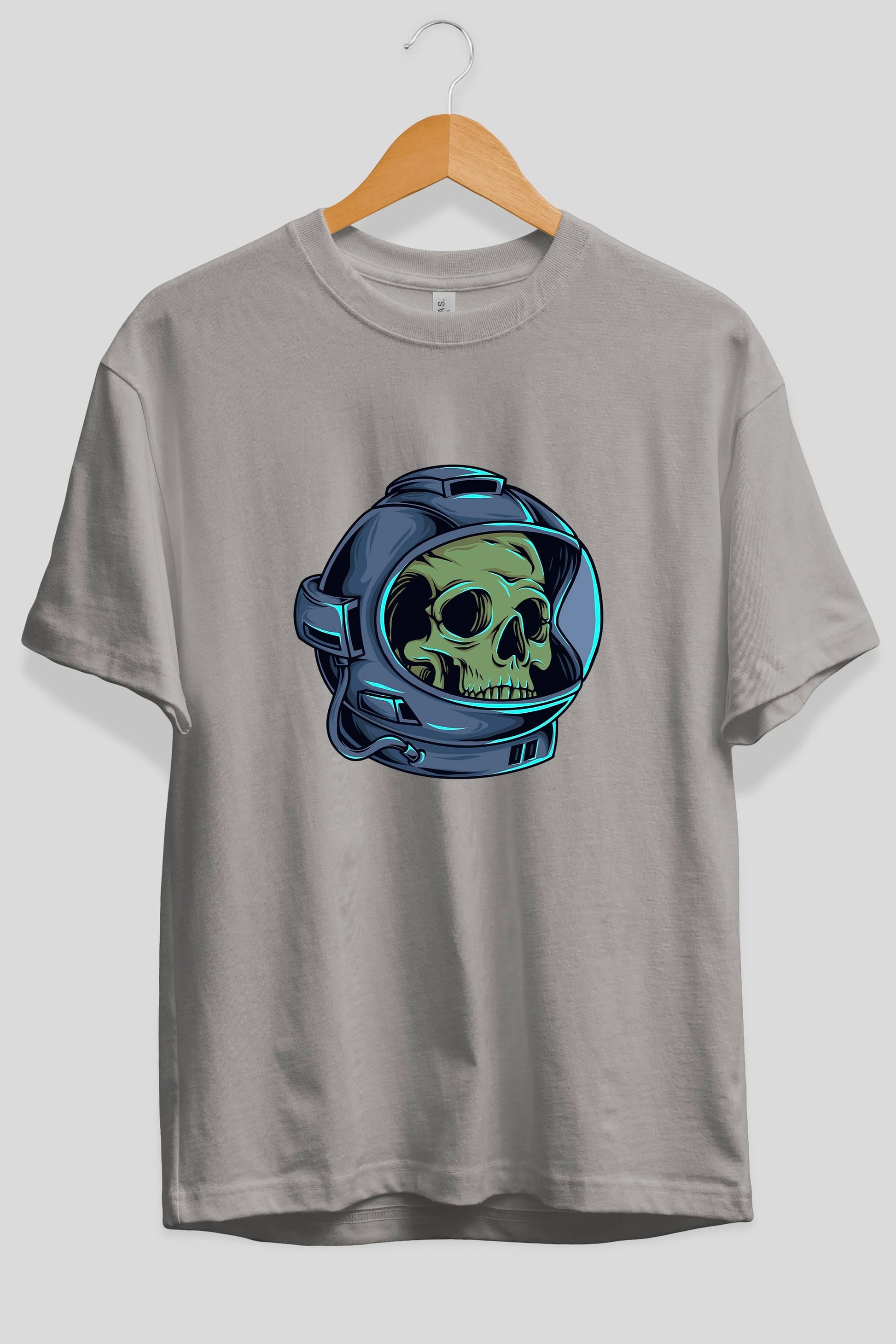 Astroskull Ön Baskılı Oversize t-shirt Erkek Kadın Unisex