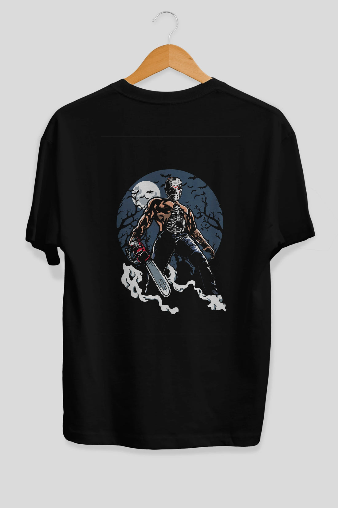 Evil Killer Arka Baskılı Oversize t-shirt Erkek Kadın Unisex %100 Pamuk