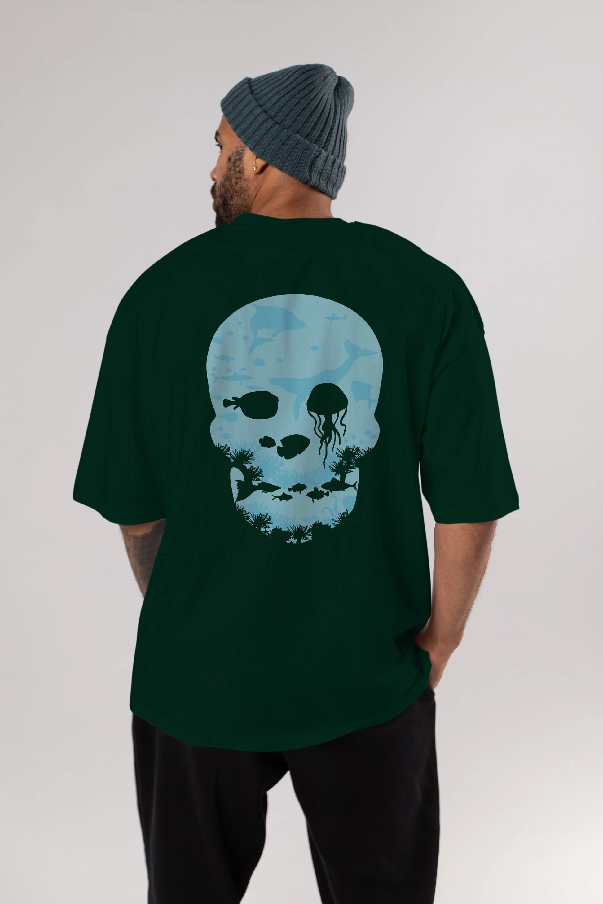 Dead Sea Arka Baskılı Oversize t-shirt %100 pamuk Erkek Kadın Unisex