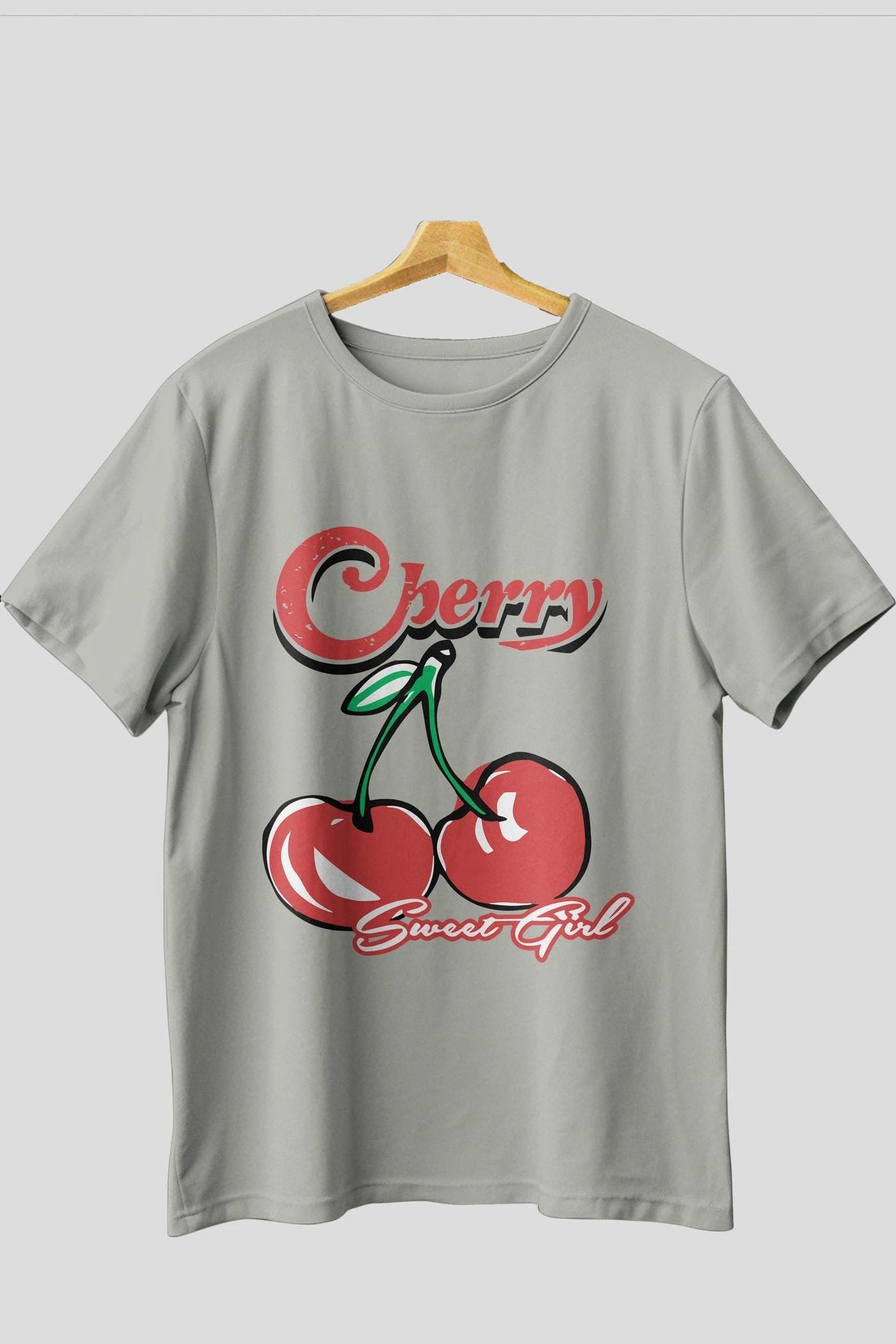 Cherry Cherries 8 Ön Baskılı Oversize t-shirt Erkek Kadın Pamuk Bisiklet Yaka tişort