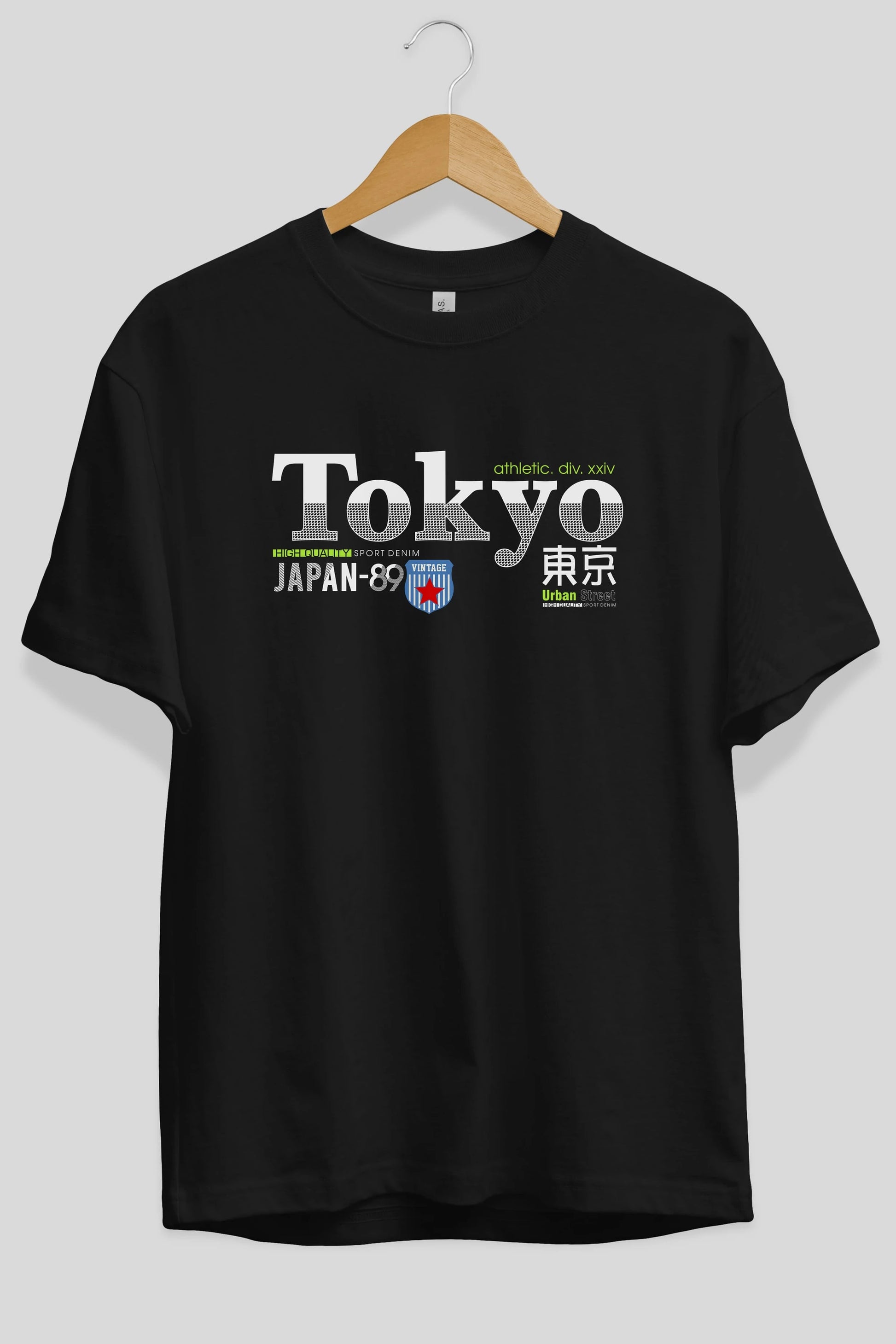 Tokyo 2 Ön Baskılı Oversize t-shirt Erkek Kadın Unisex