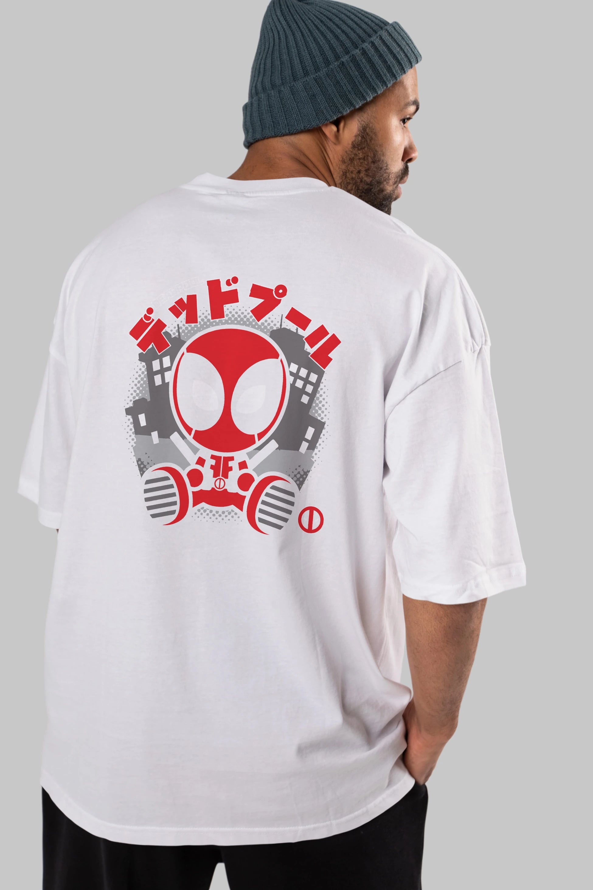 Deadpool (15) Arka Baskılı Oversize t-shirt Erkek Kadın Unisex %100 Pamuk Bisiklet Yaka tişort