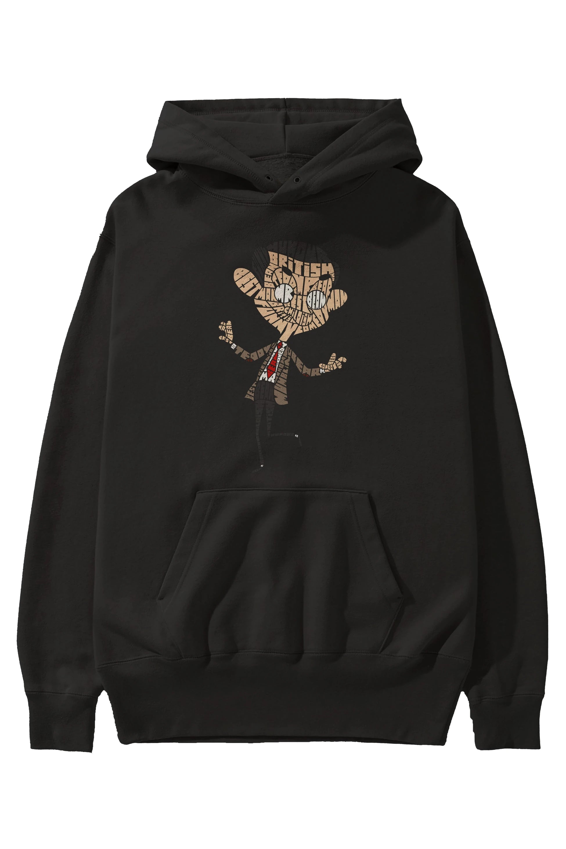 Mr Bean Ön Baskılı Hoodie Oversize Kapüşonlu Sweatshirt Erkek Kadın Unisex