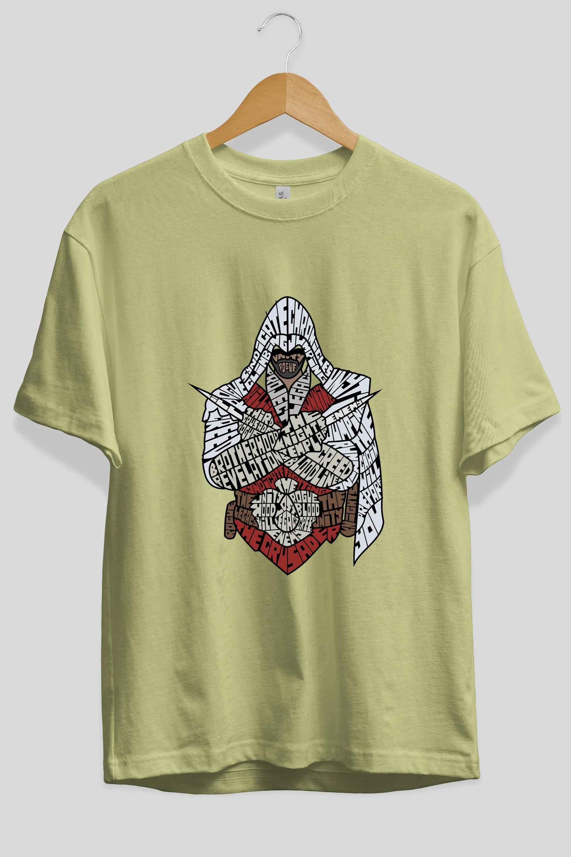 Assassins Ön Baskılı Oversize t-shirt %100 pamuk Erkek Kadın Unisex