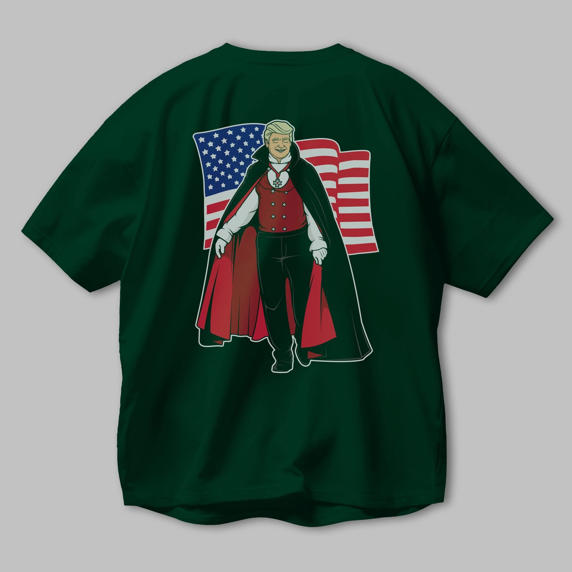 Trump Dracula Arka Baskılı Oversize t-shirt Erkek Kadın Unisex %100 Pamuk tişort