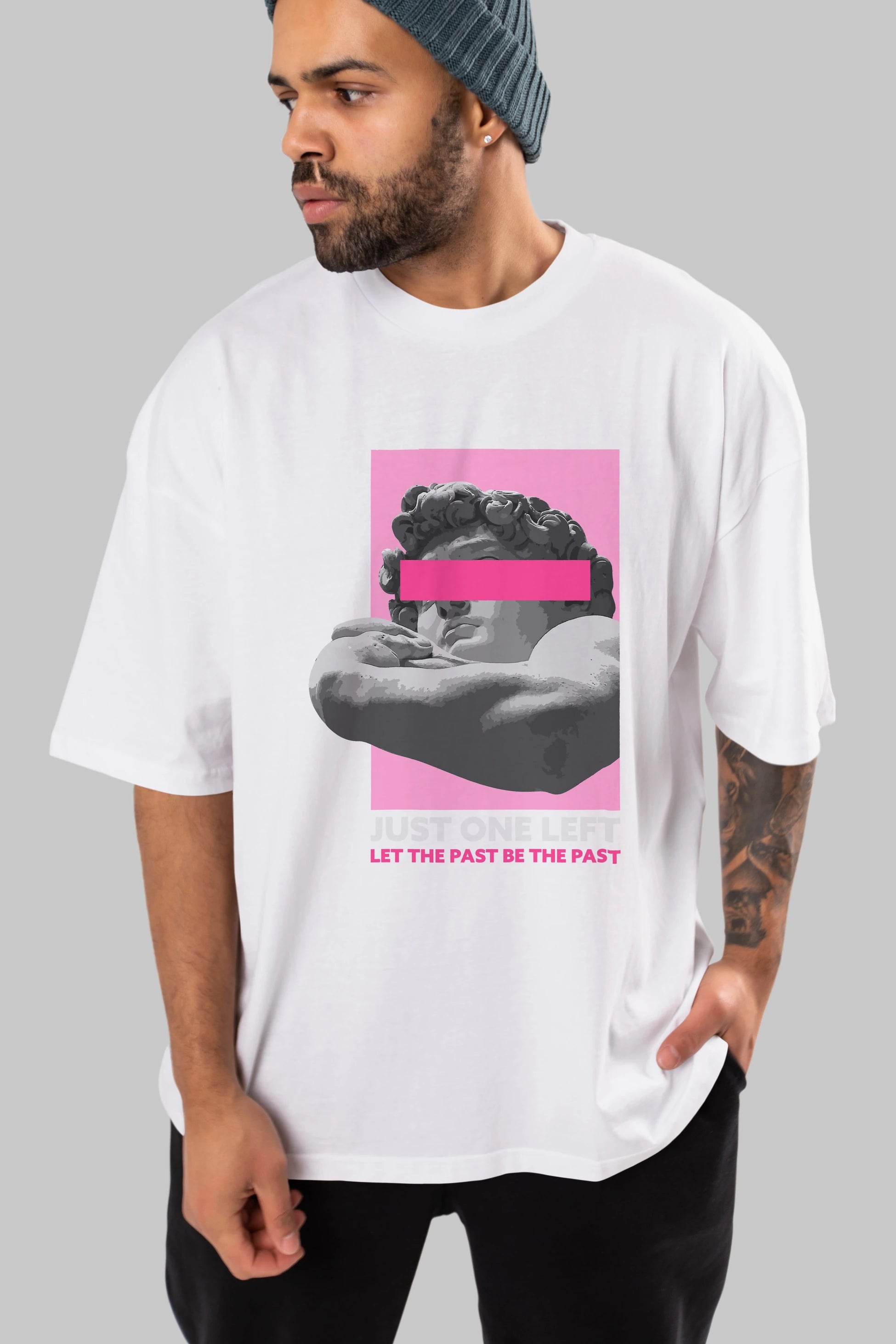 Just One Left Ön Baskılı Oversize t-shirt Erkek Kadın Unisex
