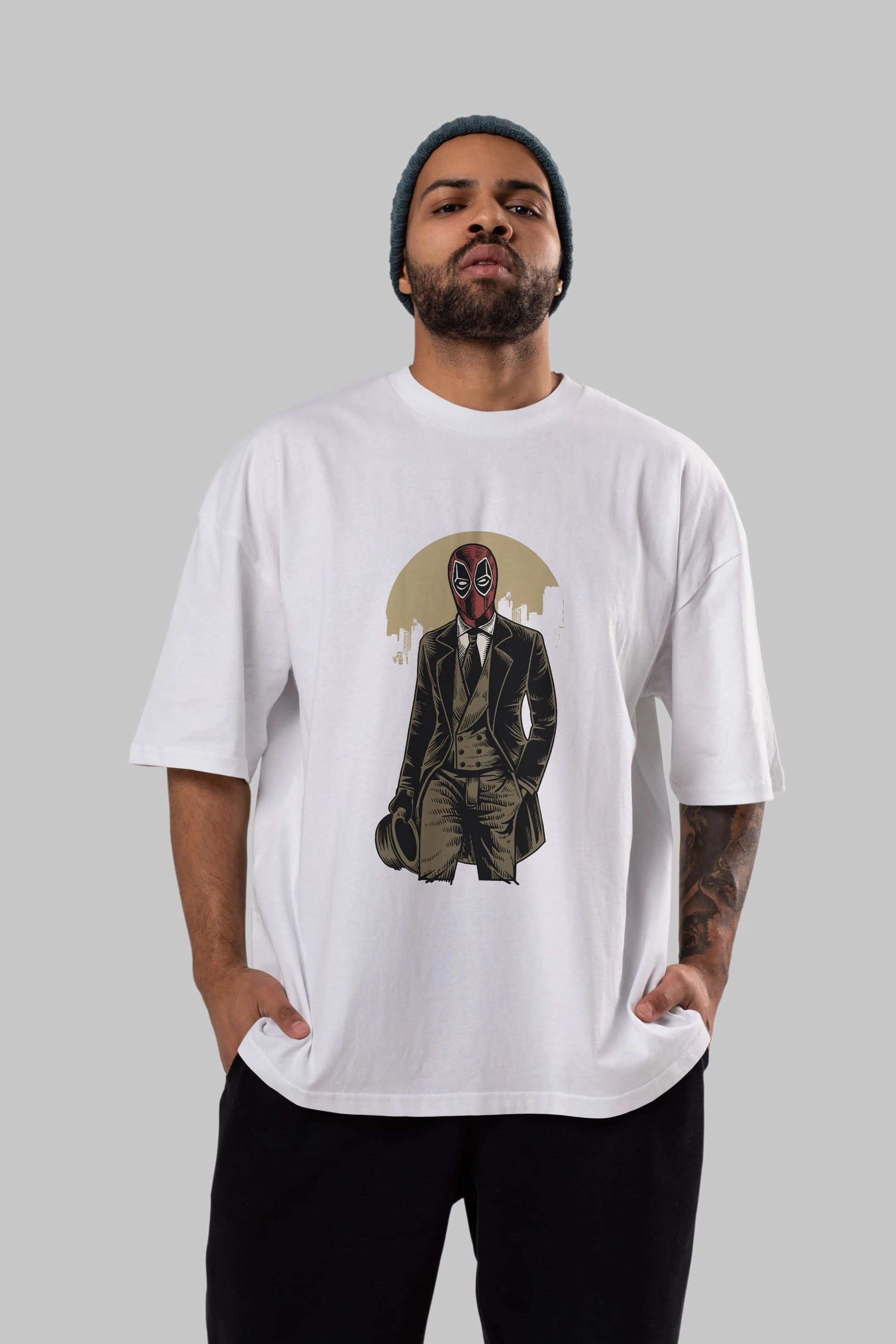 Classic Mercenary Ön Baskılı Oversize t-shirt Erkek Kadın Unisex %100 Pamuk tişort