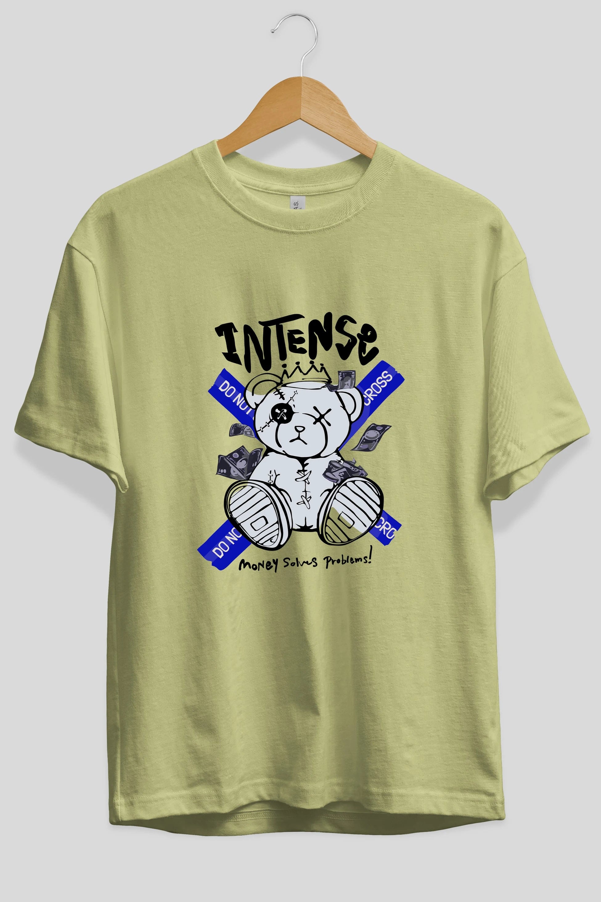 Teddy Bear intense Ön Baskılı Oversize t-shirt Erkek Kadın Unisex