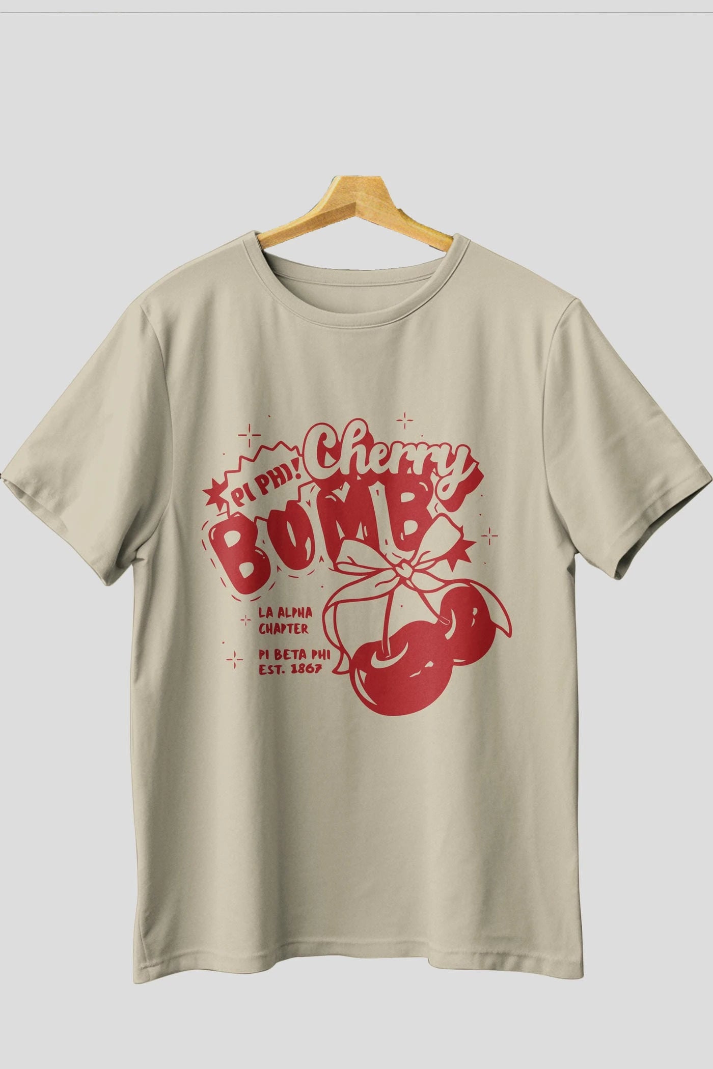 Cherry Bomb Cherries Ön Baskılı Oversize t-shirt Erkek Kadın Pamuk Bisiklet Yaka tişort