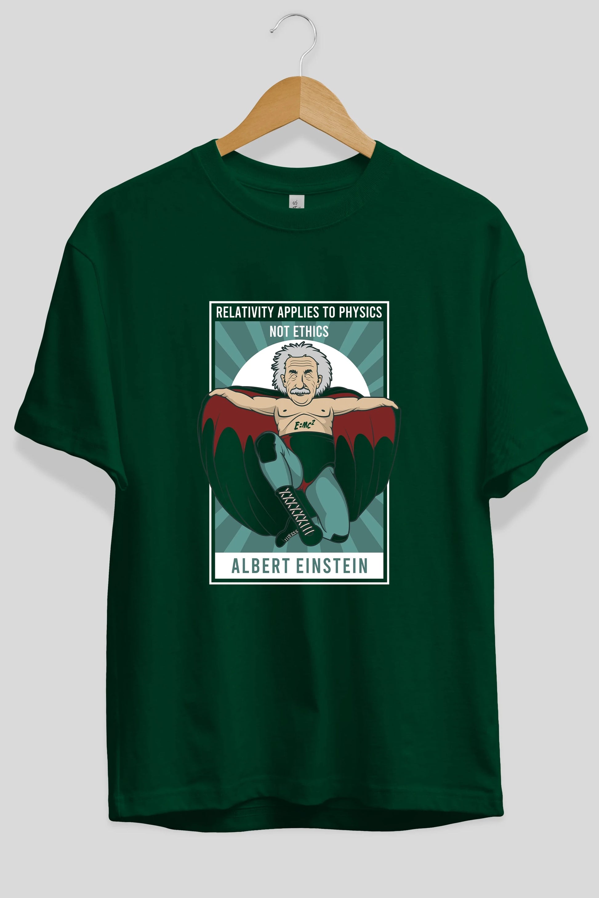 Nacho Libre Einstein Ön Baskılı Oversize t-shirt Erkek Kadın Unisex %100 Pamuk tişort