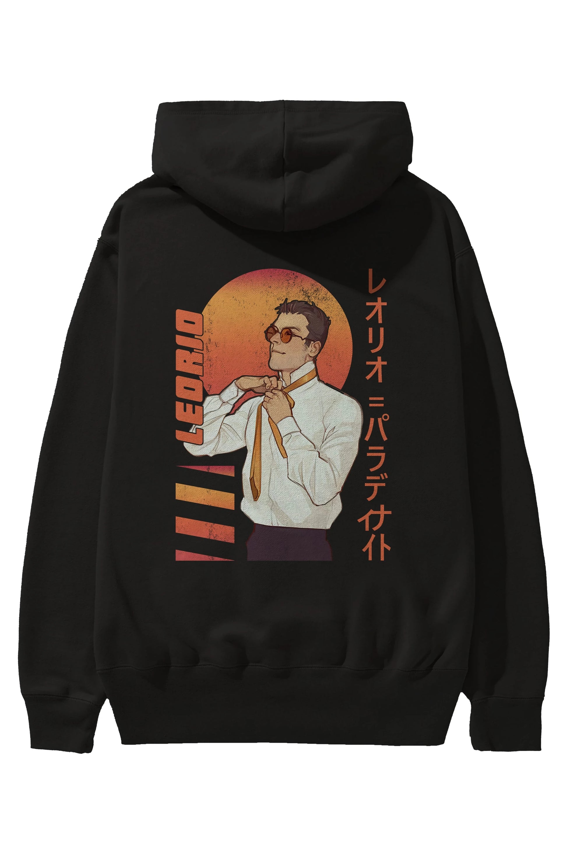 Leorio Paladiknight 5 (2) Anime Arka Baskılı Hoodie Oversize Kapüşonlu Sweatshirt Erkek Kadın Unisex