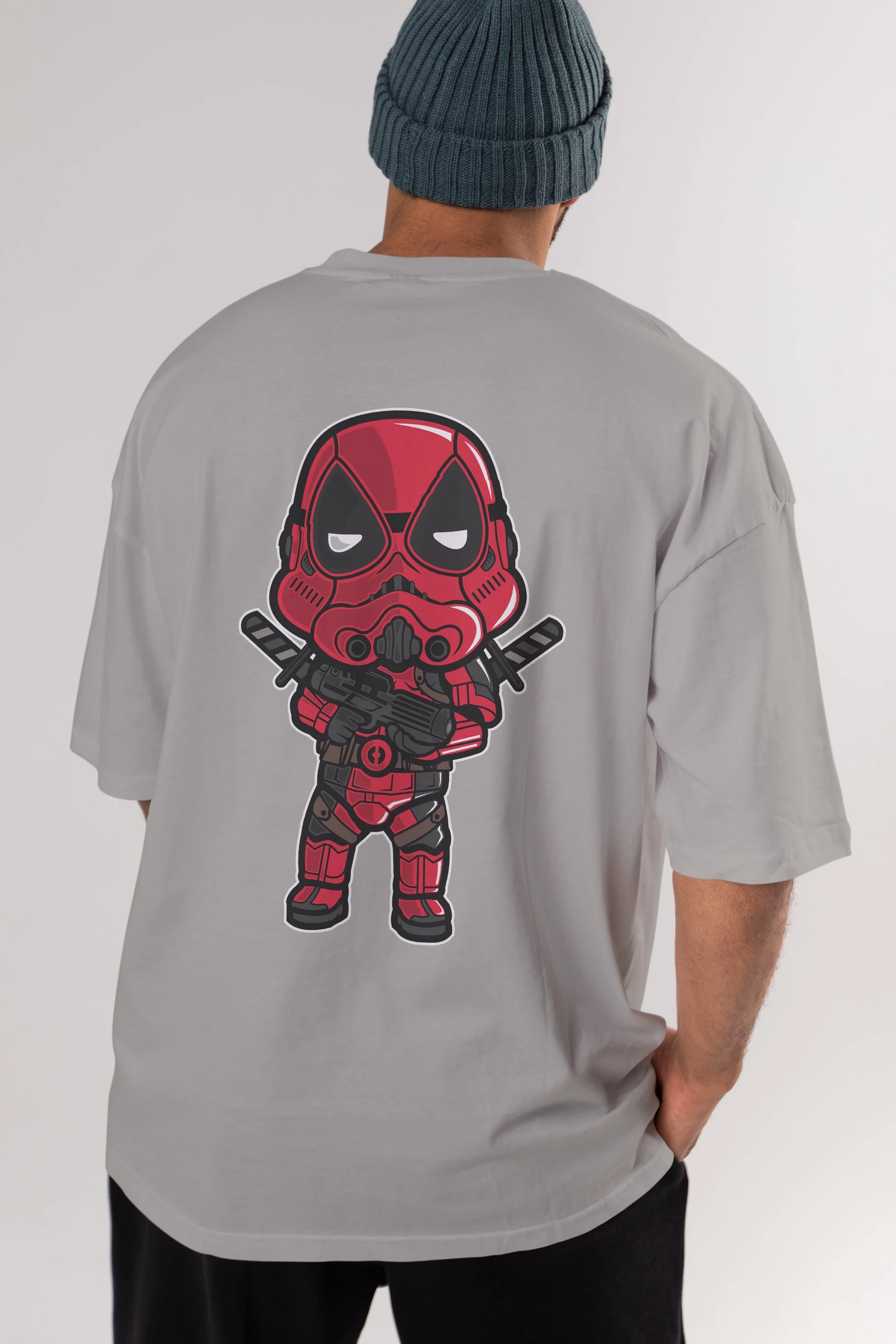 Deadpool (22) Arka Baskılı Oversize t-shirt Erkek Kadın Unisex %100 Pamuk Bisiklet Yaka tişort