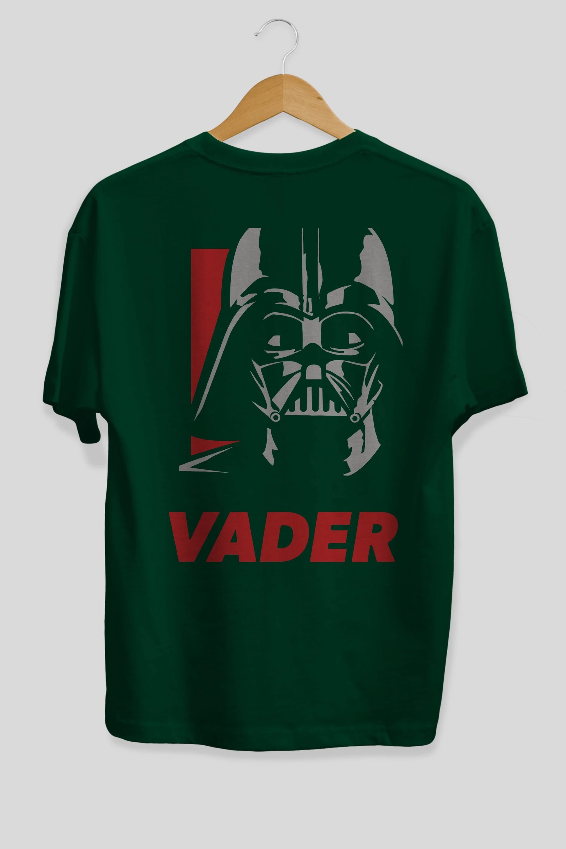 Darth Vader Arka Baskılı Oversize t-shirt Erkek Kadın Unisex %100 Pamuk Bisiklet Yaka tişort