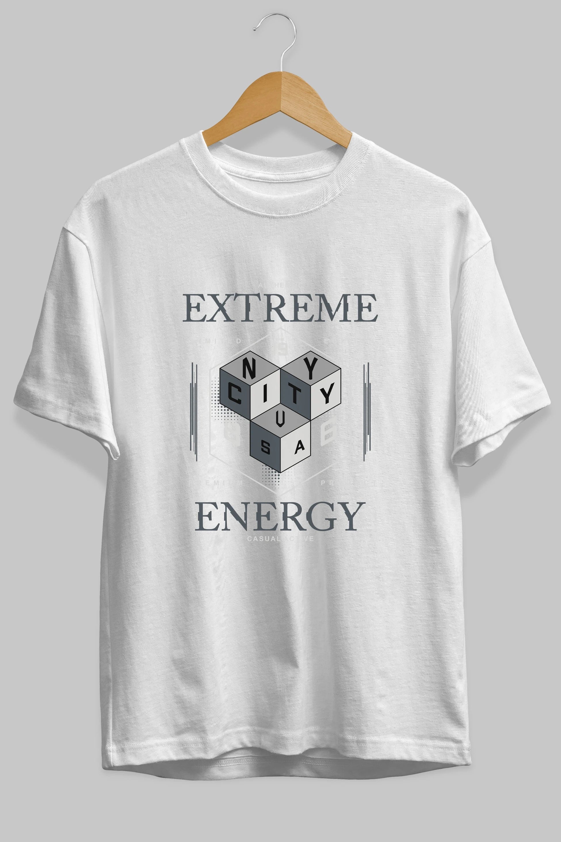 Extreme Energy Ön Baskılı Oversize t-shirt Erkek Kadın Unisex